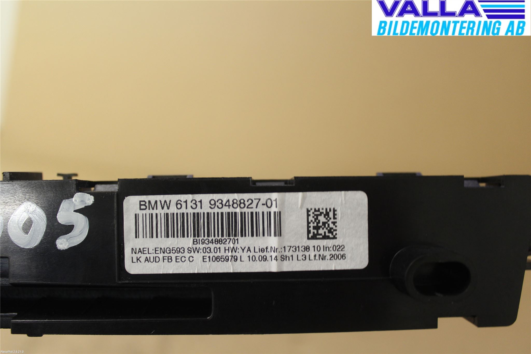 BMW 3 F30/F31/F80 12-19 Stereo Radio Med Cd