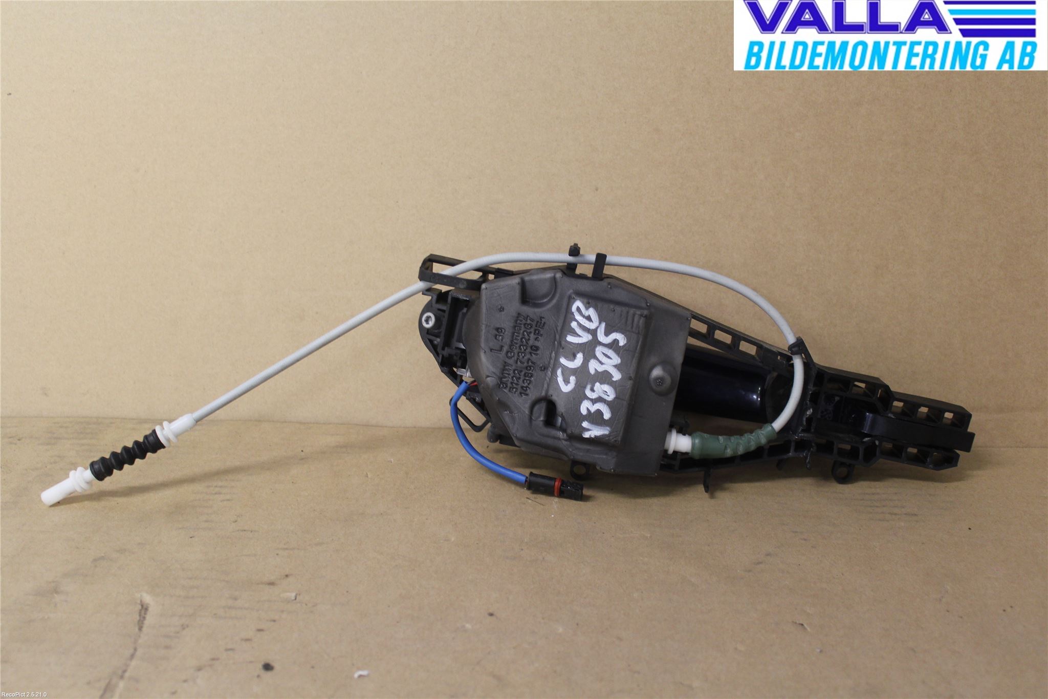 BMW 3 F30/F31/F80 12-19 Dørhandtak Ytre Venstre