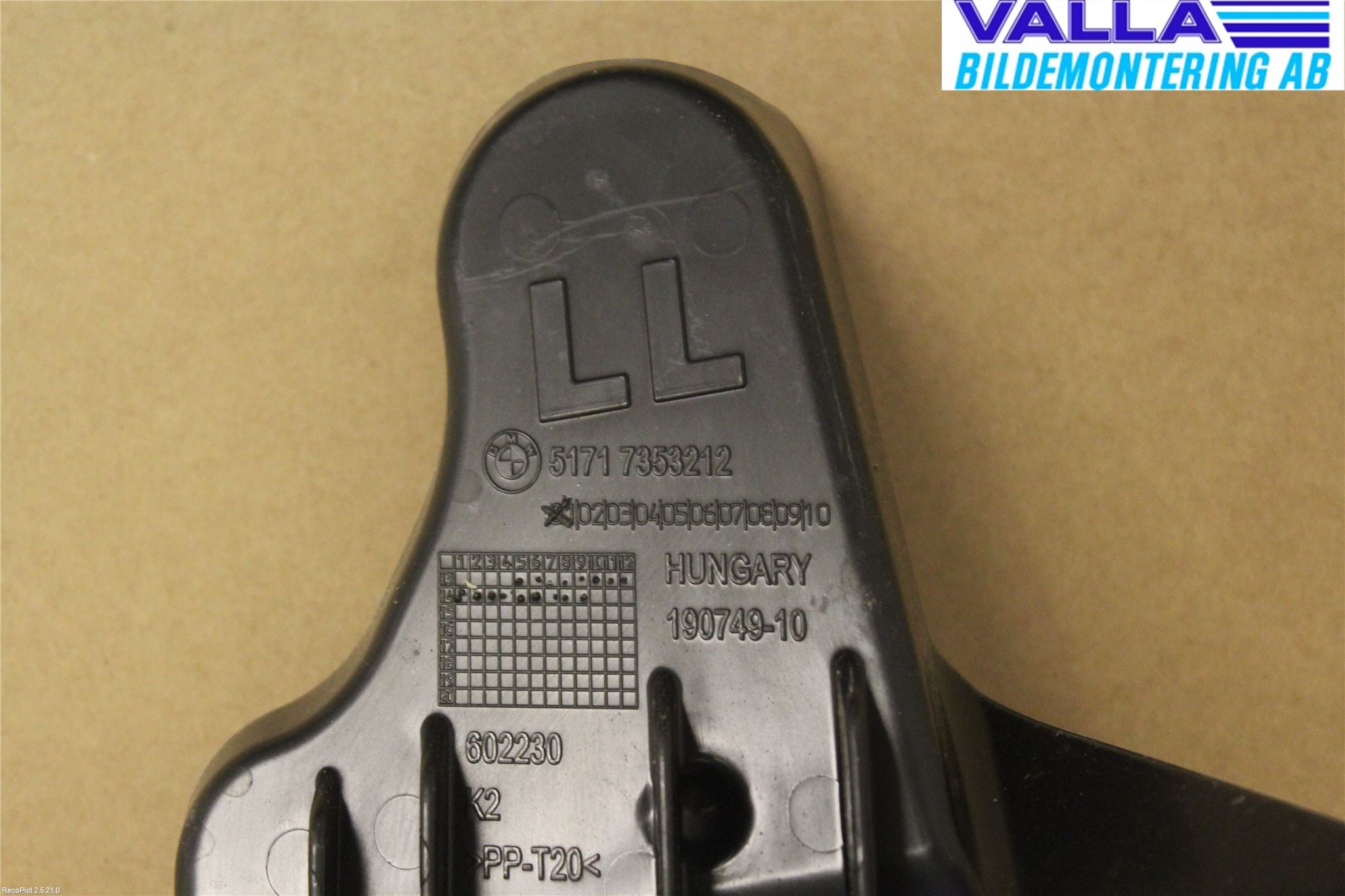 BMW 3 F30/F31/F80 12-19 Viskeroverføring Frontrute