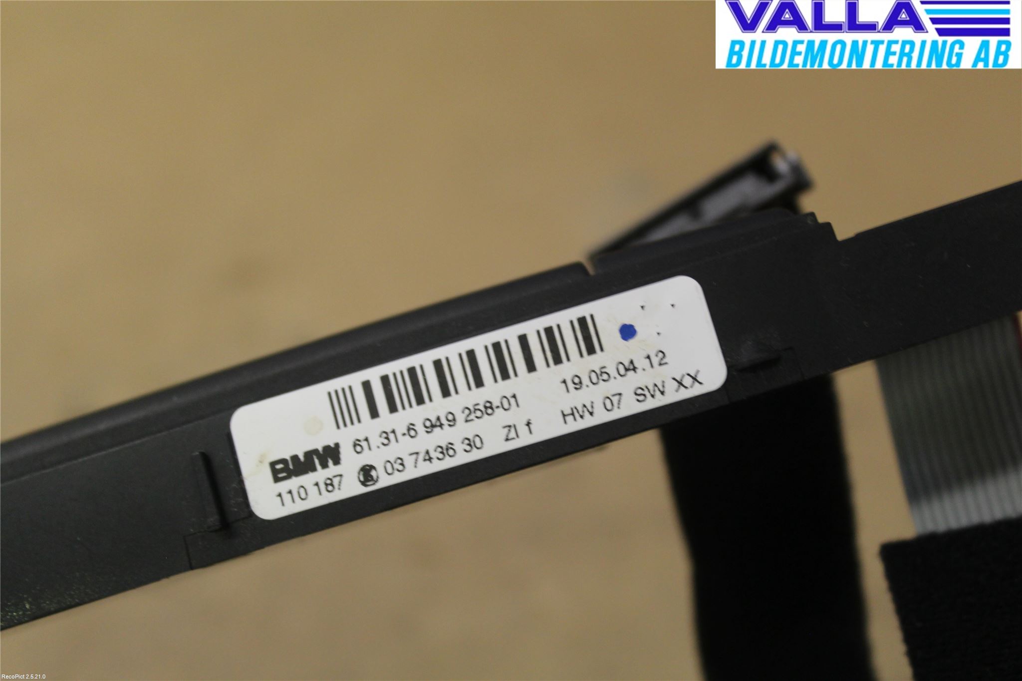 BMW 1 E87/81 5D/3D 03-11 Bryter Varmesete