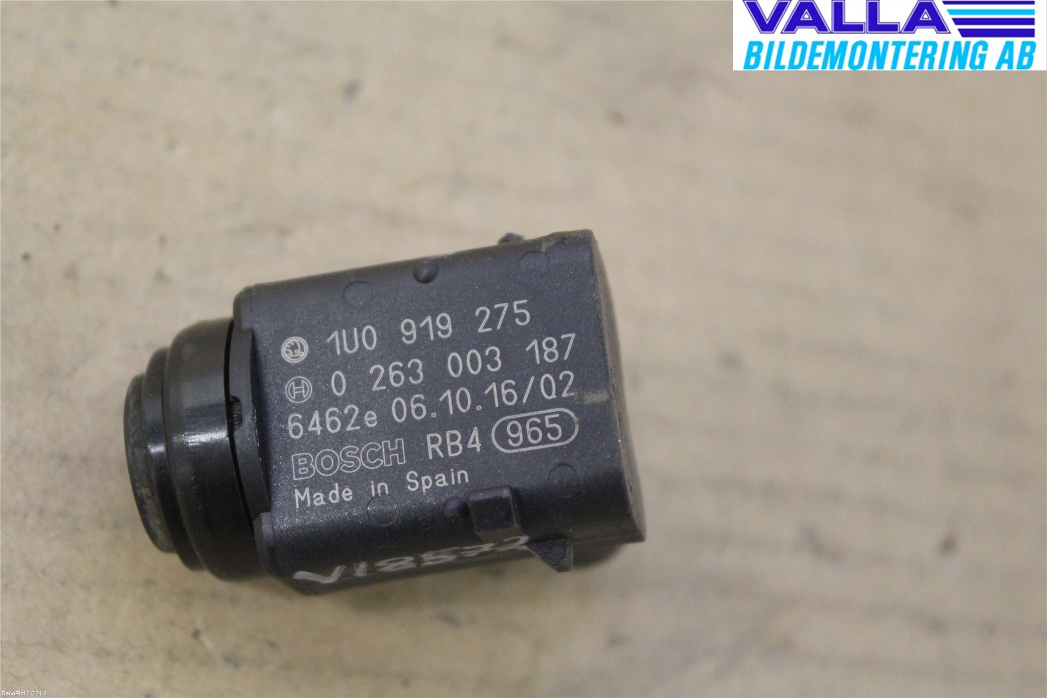 Volkswagen VW TOURAN 03-10 Sensor Ryggesensor