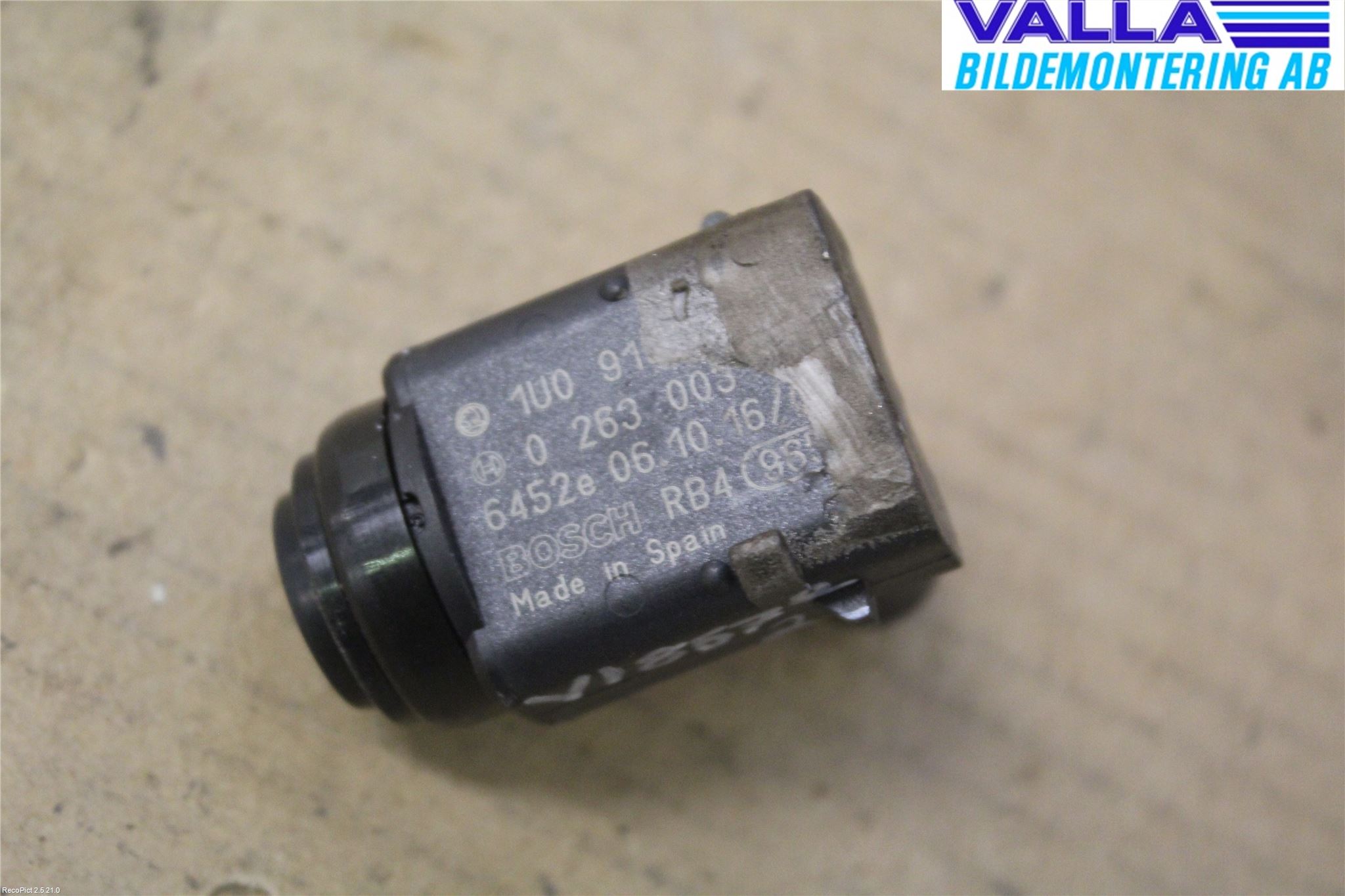 Volkswagen VW TOURAN 03-10 Sensor Ryggesensor