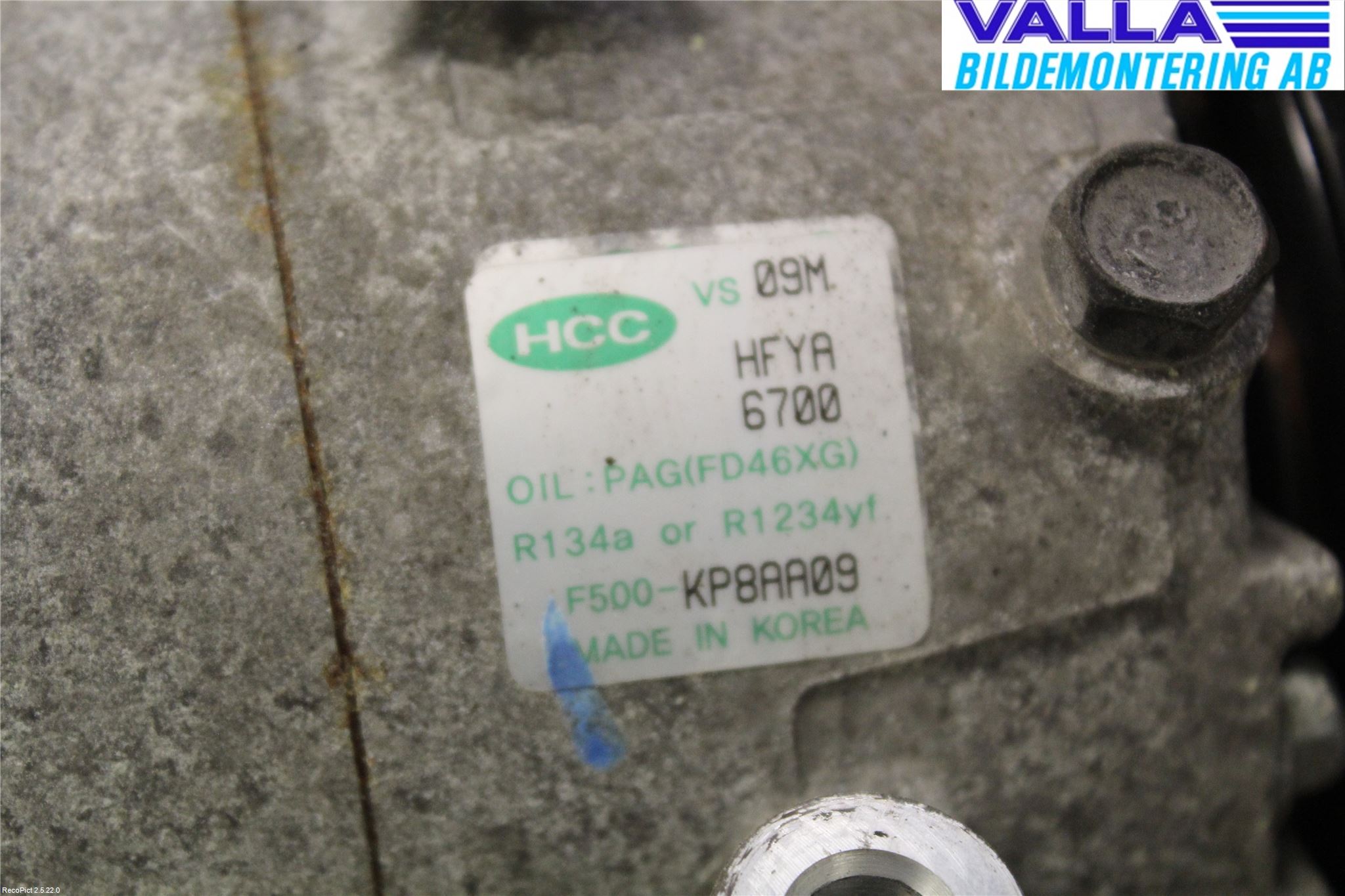 Hyundai i20 PB 09-14 Varme Ac Kompressor