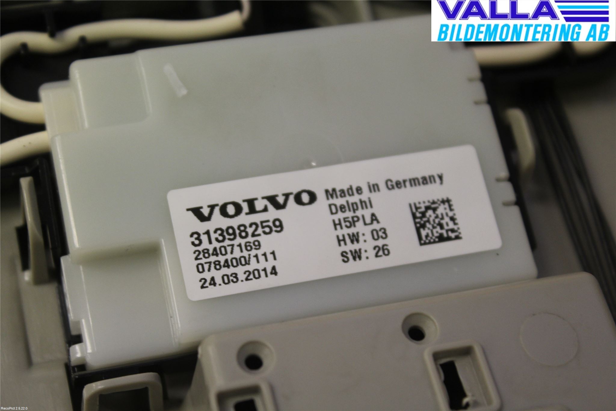 Volvo V40 12-19 Innr Taklys