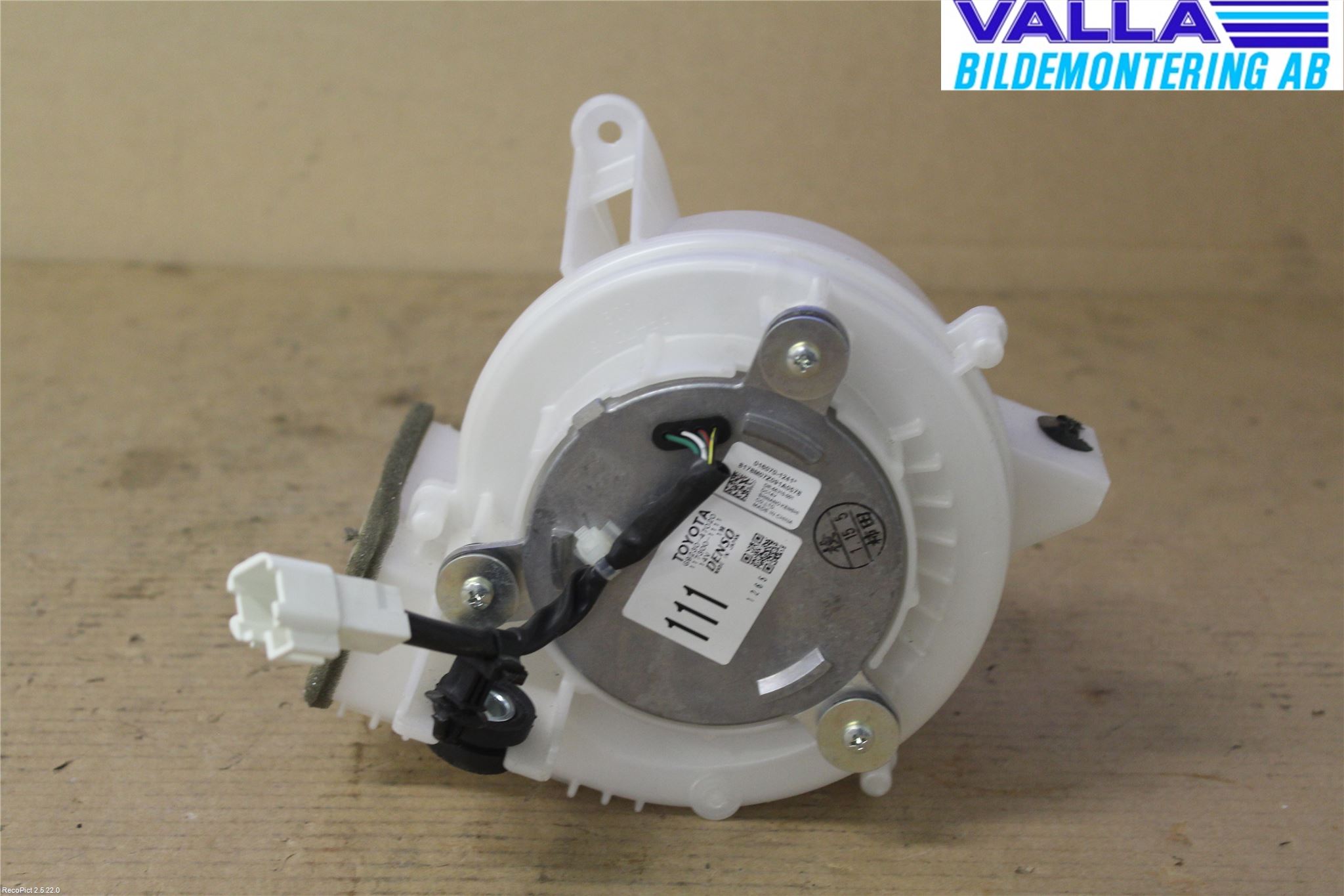Toyota PRIUS ZVW30 09-20 Varme Ac Varmeapparatvifte