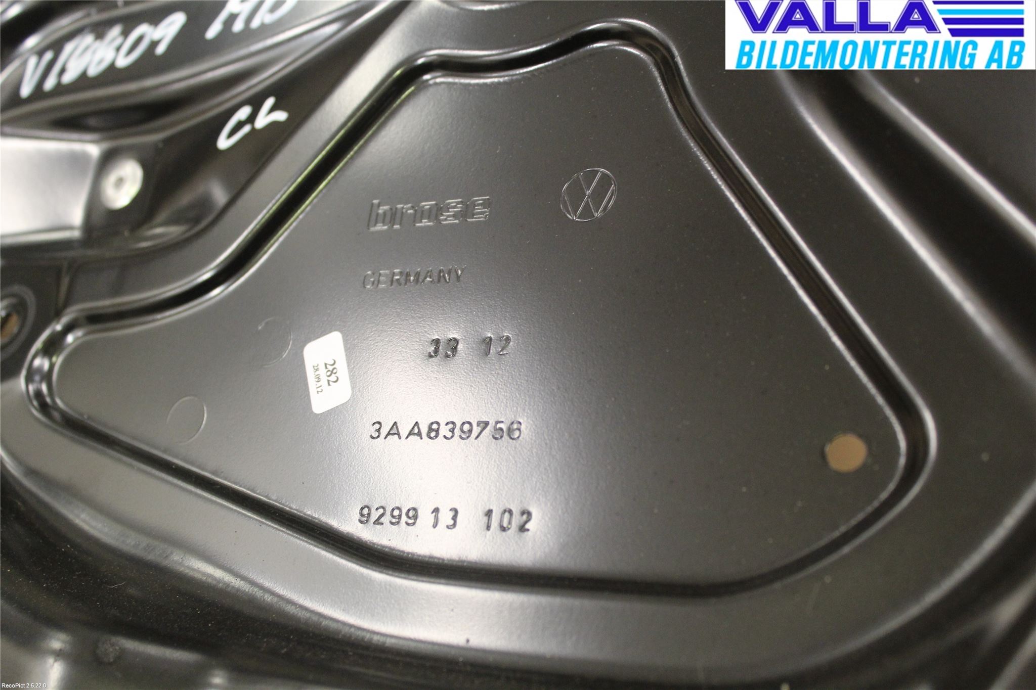 Volkswagen VW PASSAT 11-14 Vindusheis El Komp