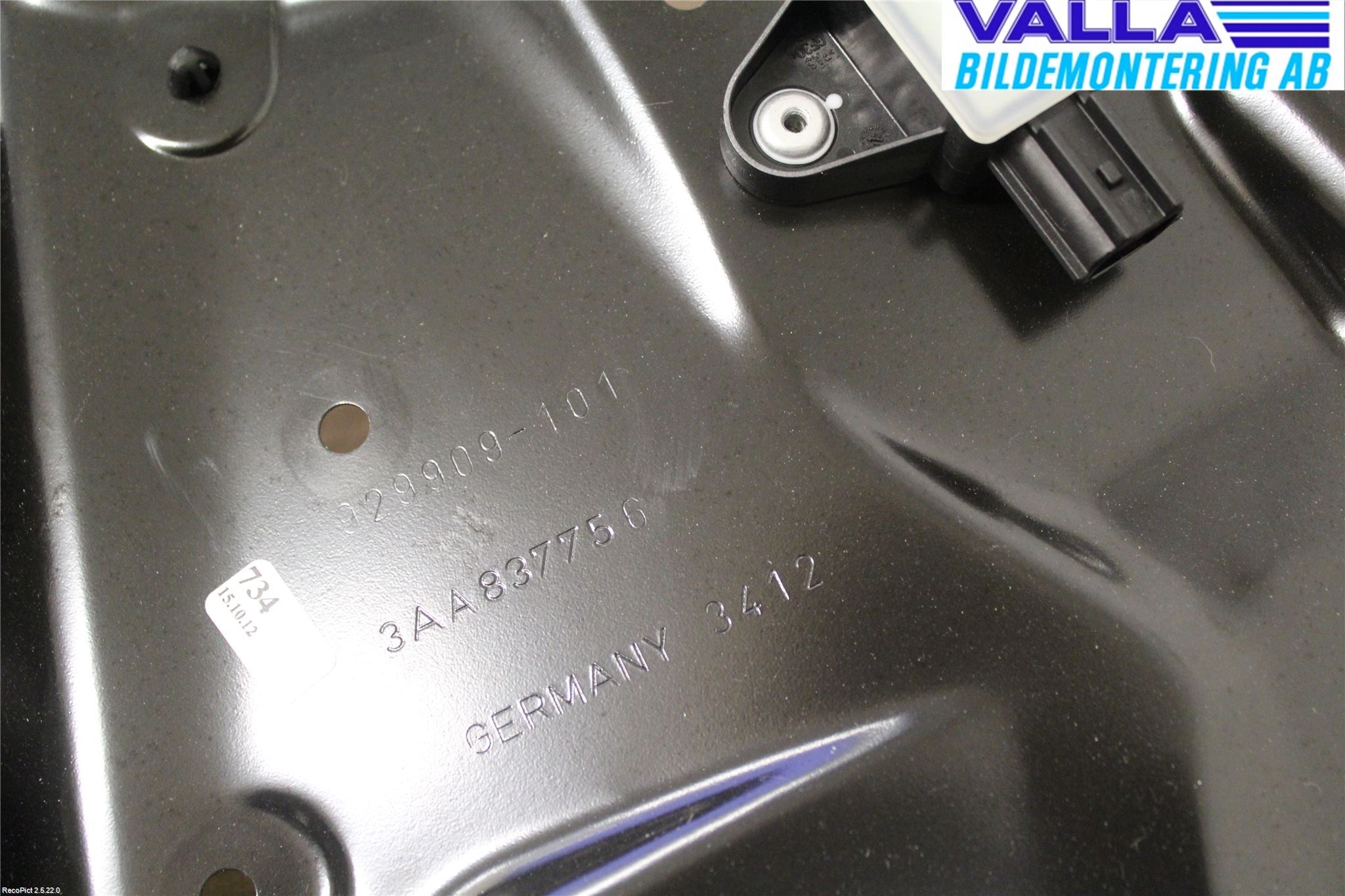 Volkswagen VW PASSAT 11-14 Vindusheis El Komp
