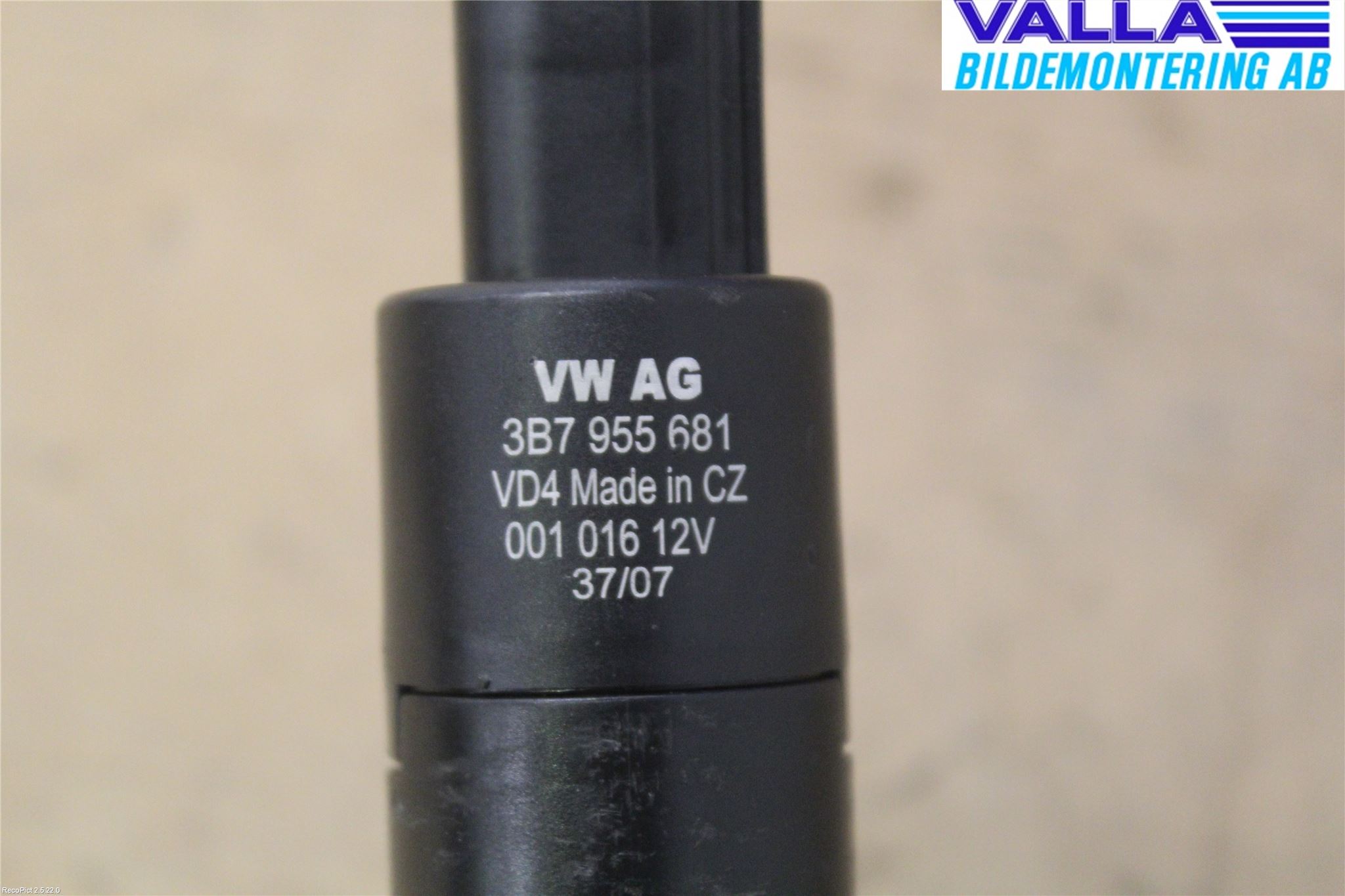 Volkswagen VW PASSAT 05-11 Spylerpumpe Høytrykk