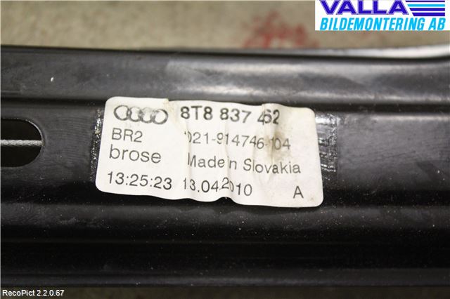 Audi A5 07-16 Vindusheis
