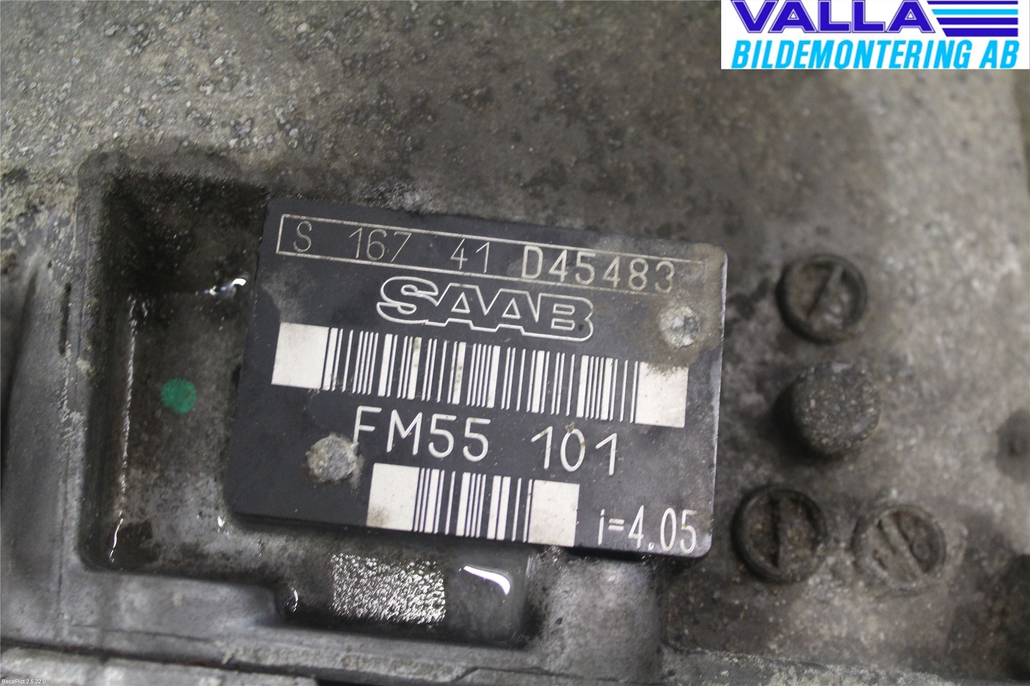 Saab 9-3 VER 2 Gearkasse 5 Trinn