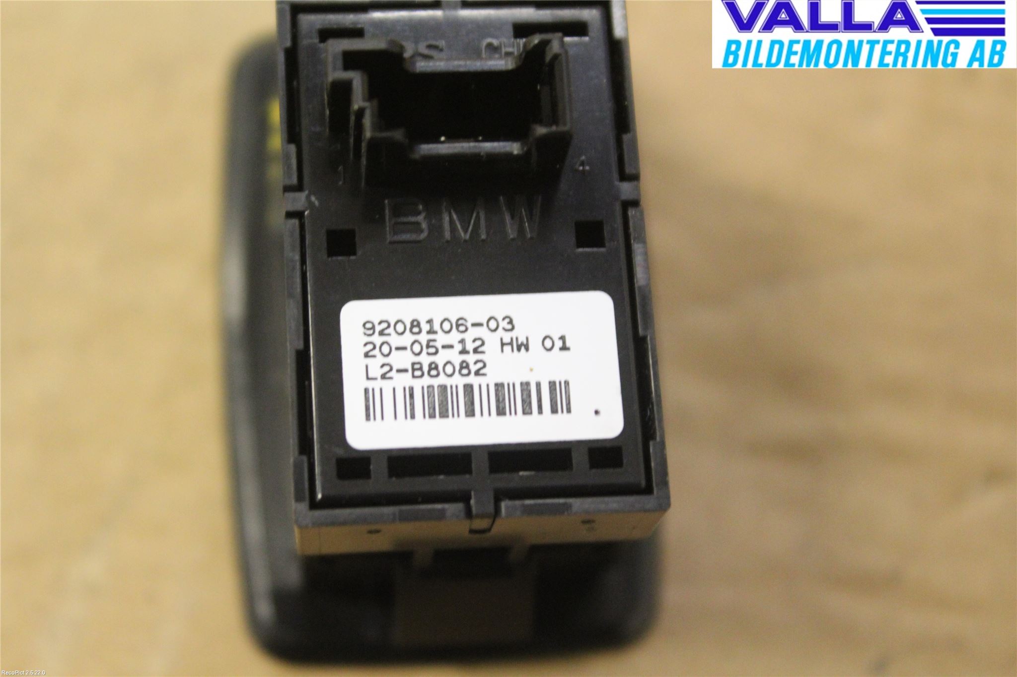 BMW 1 F20/F21 11-19 Bryter Vindusheis