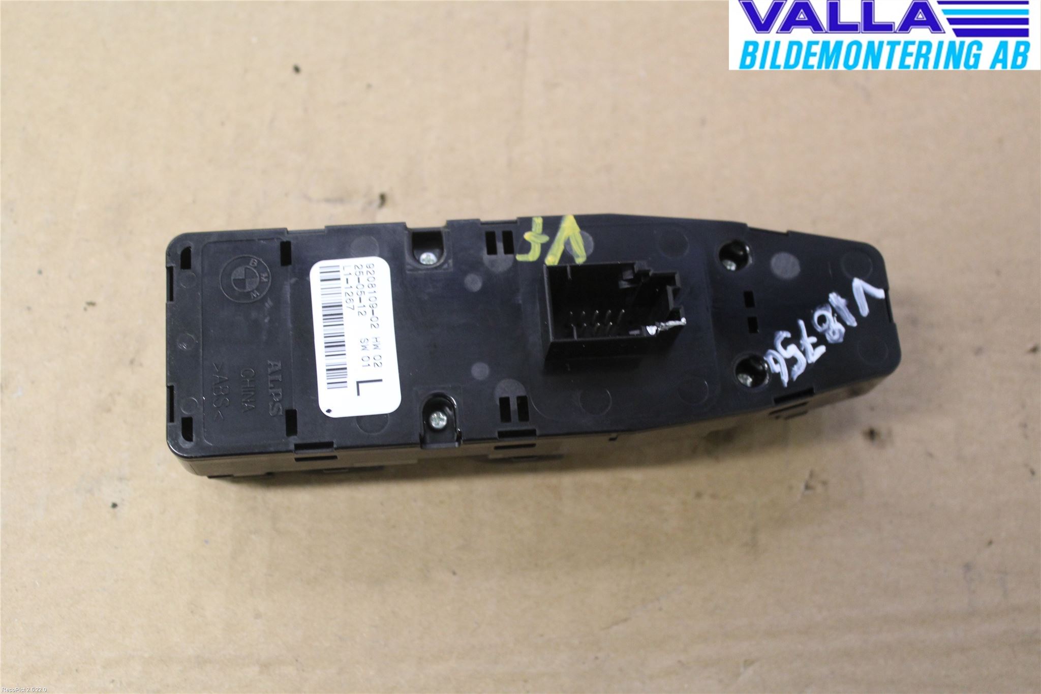 BMW 1 F20/F21 11-19 Bryter Vindusheis