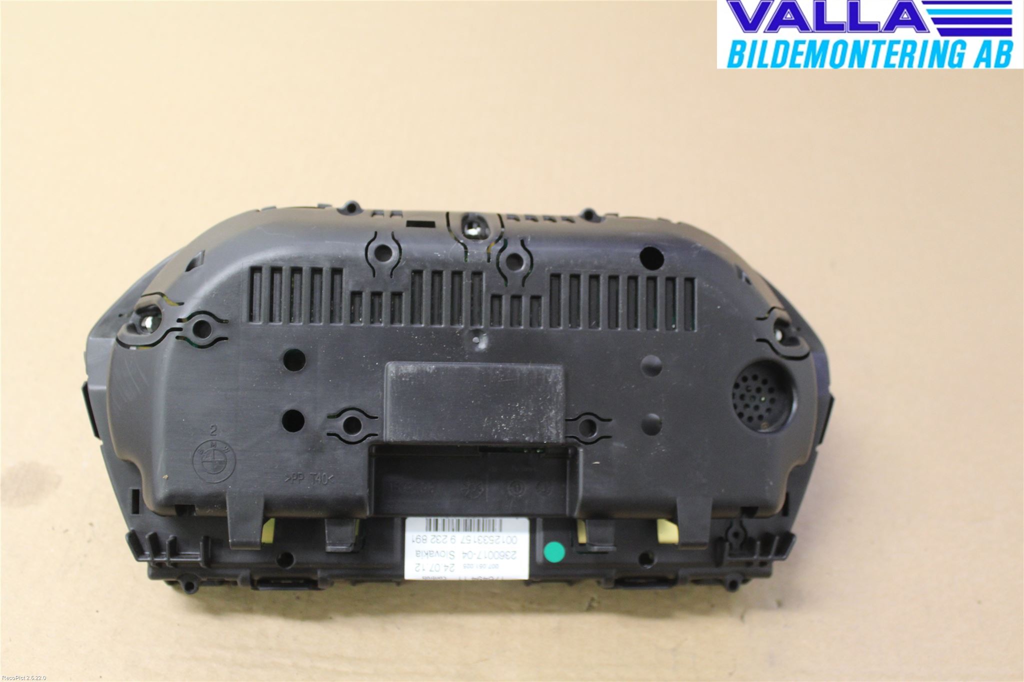 BMW 1 F20/F21 11-19 Instr Kombinert