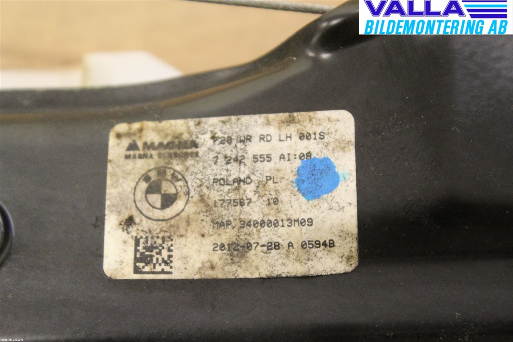 BMW 1 F20/F21 11-19 Vindusheis El Komp