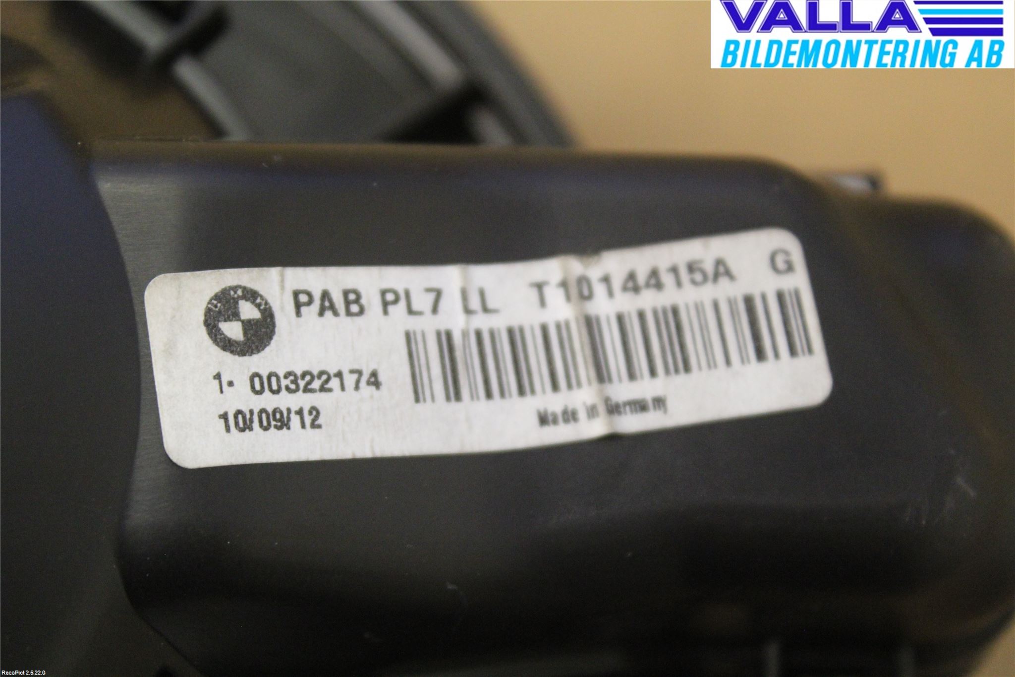 BMW 1 F20/F21 11-19 Varmeapparat Viftemotor