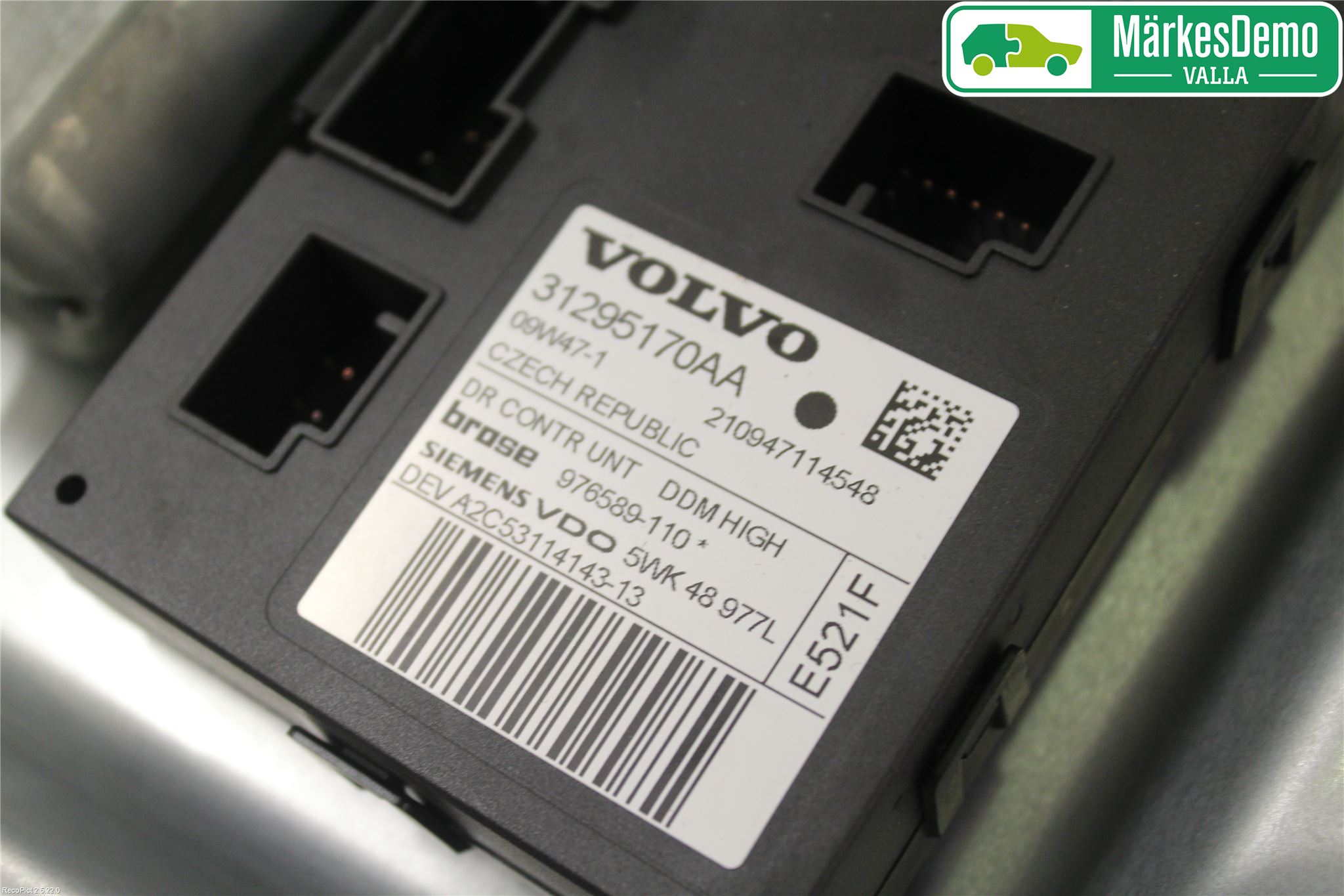 Volvo V50 08-12 Vindusheis El Komp