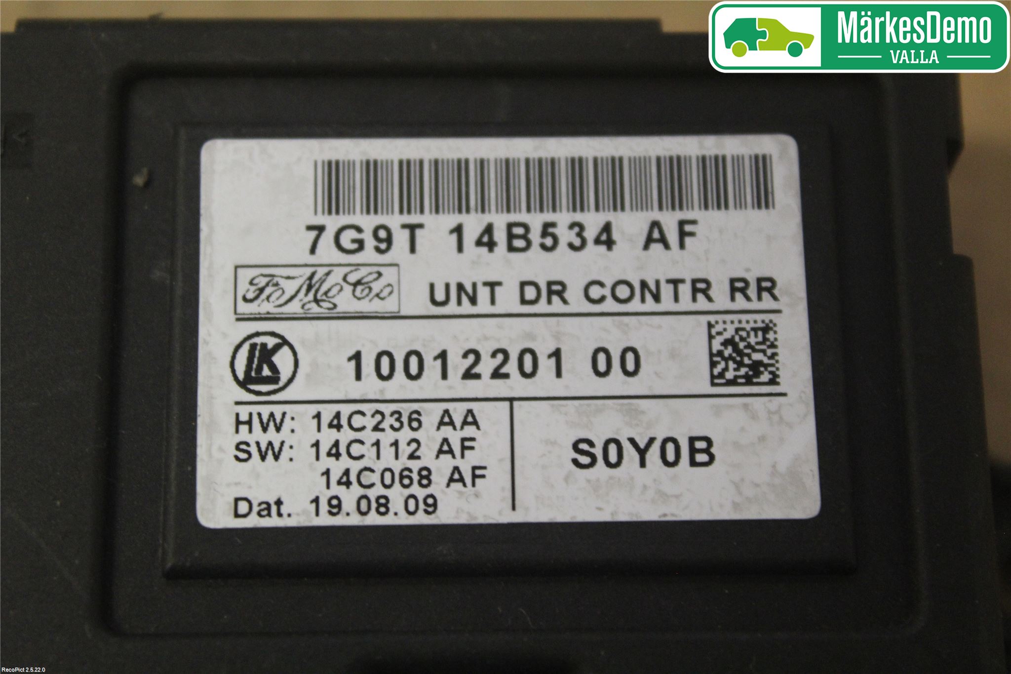 Ford MONDEO 07-15 Styreenhet Dør