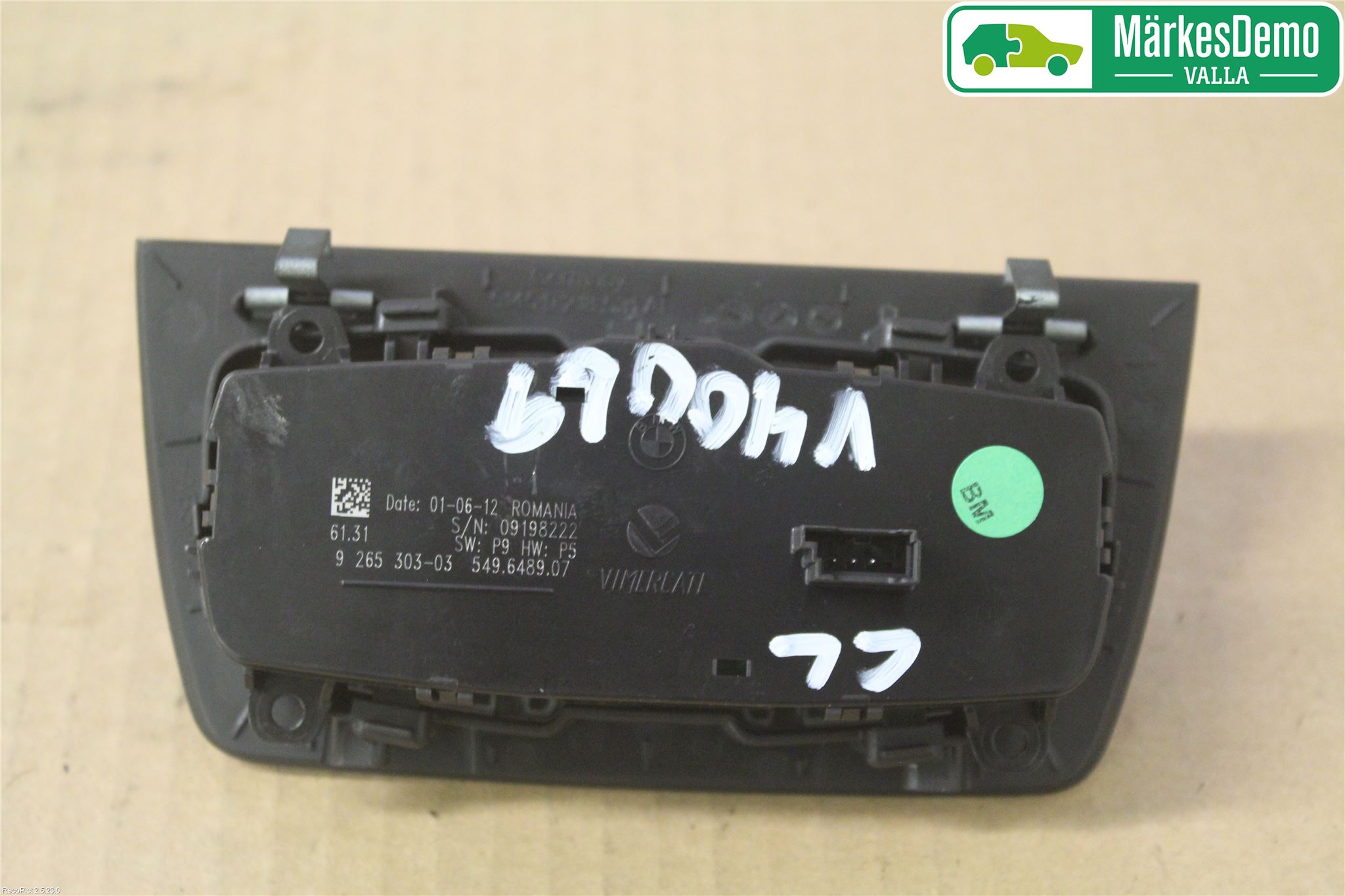 BMW 3 F30/F31/F80 12-19 Bryter Hovedlys