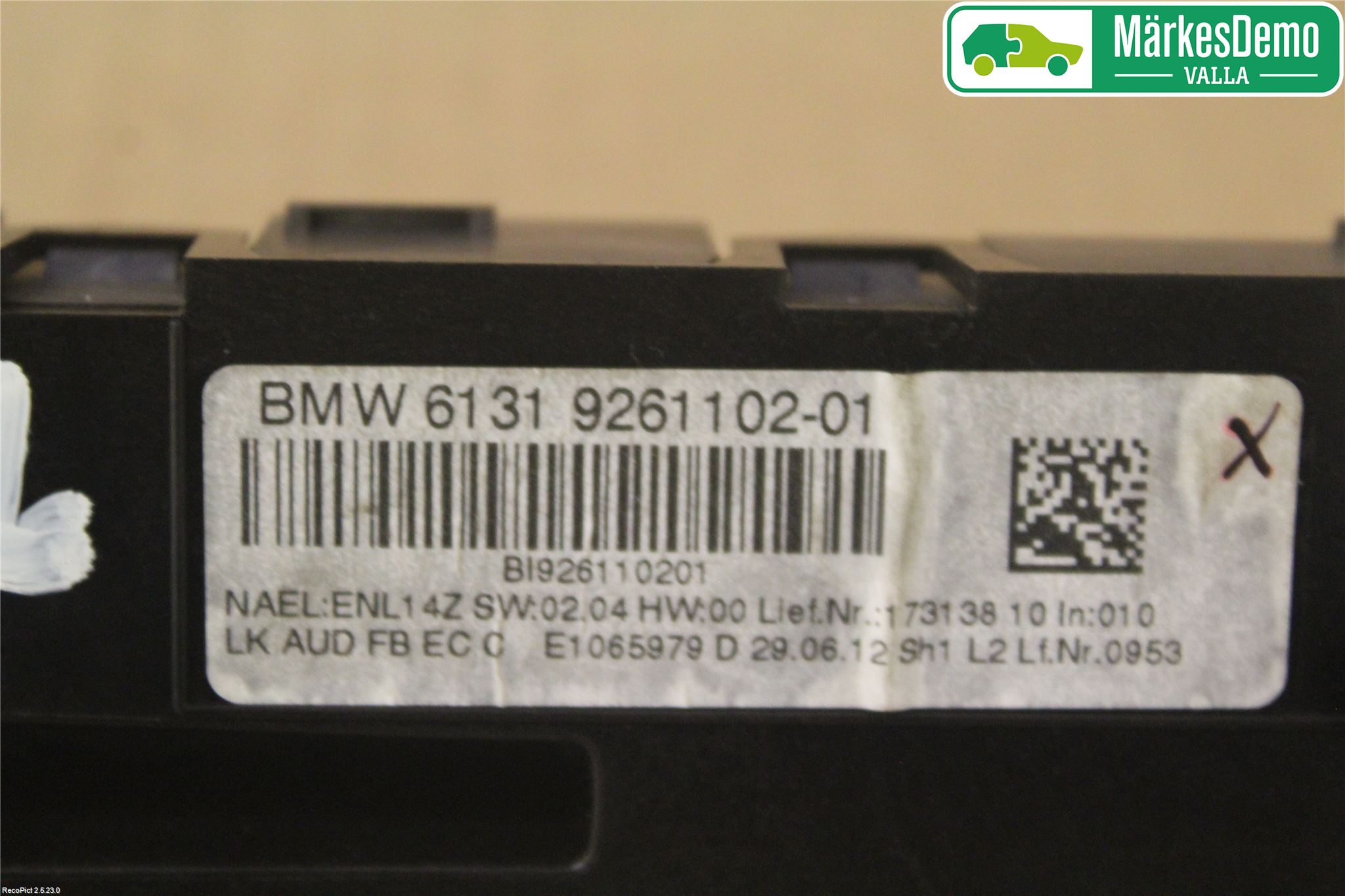 BMW 3 F30/F31/F80 12-19 Stereo Radio Med Cd
