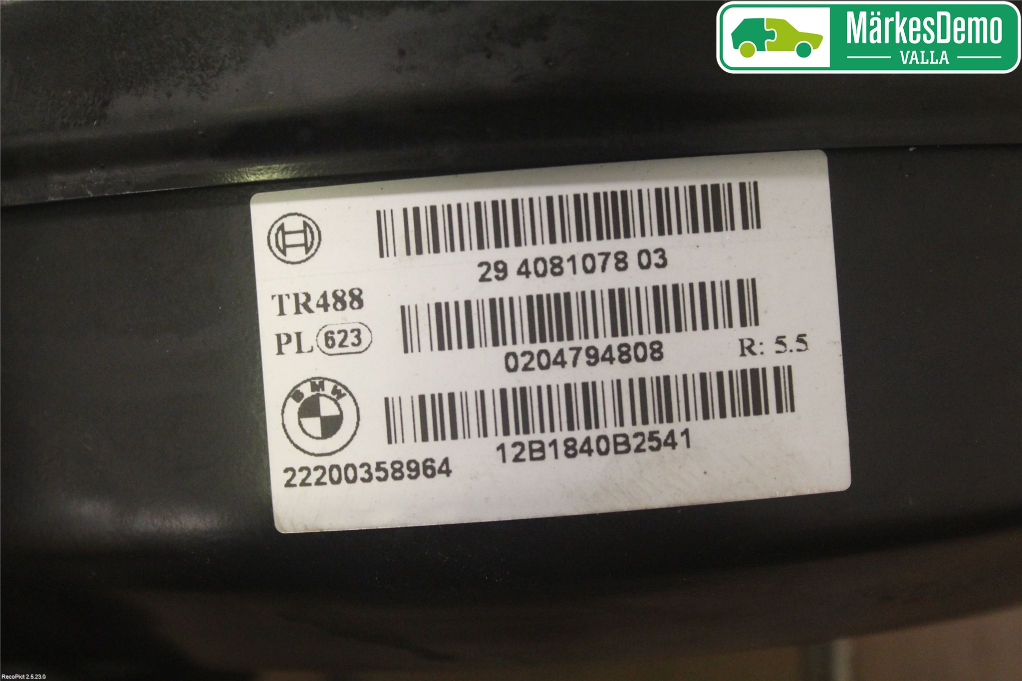 BMW 3 F30/F31/F80 12-19 Bremseservo