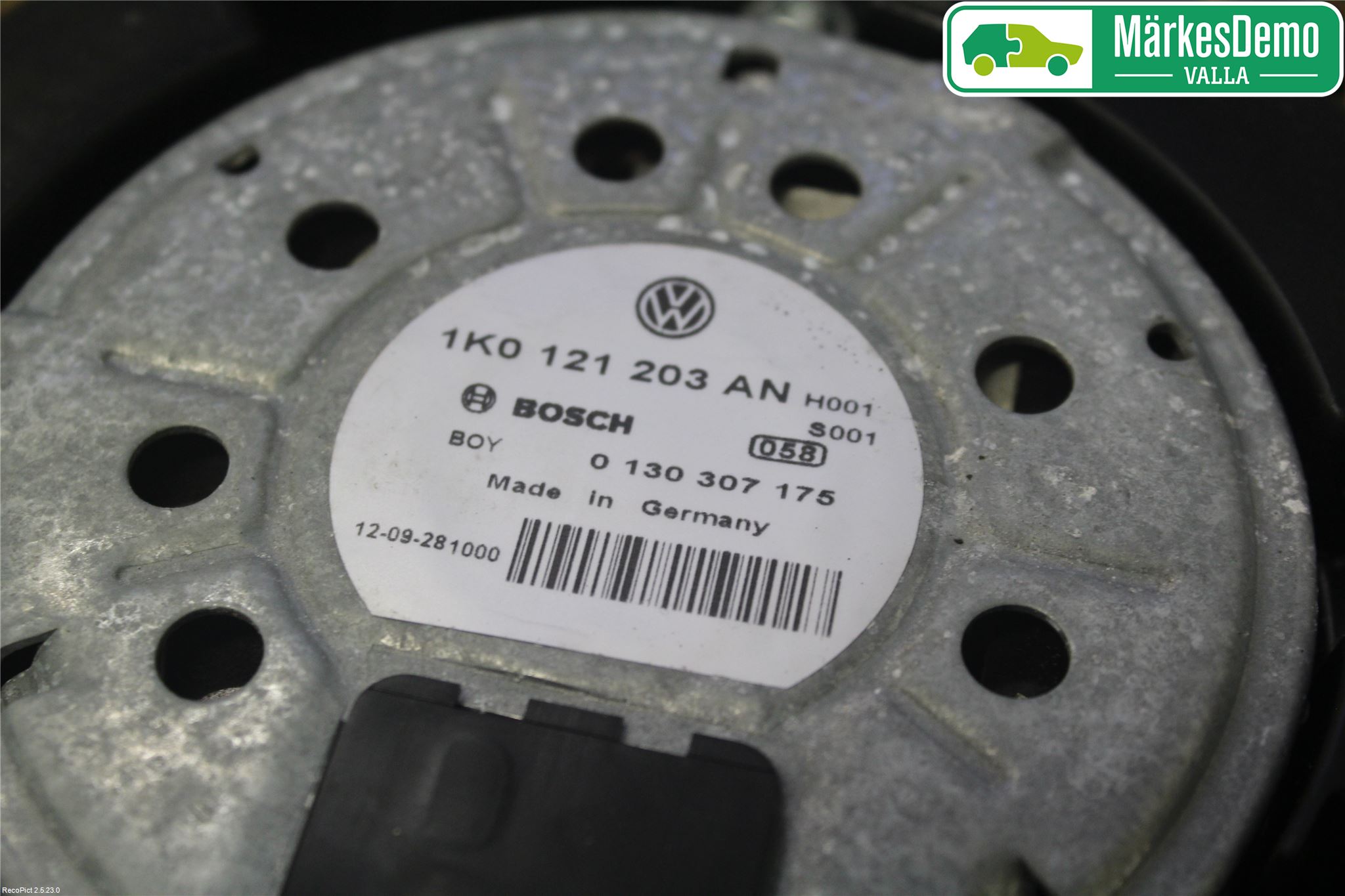 Volkswagen VW GOLF VI 09-13 Kjølevifte Elektrisk