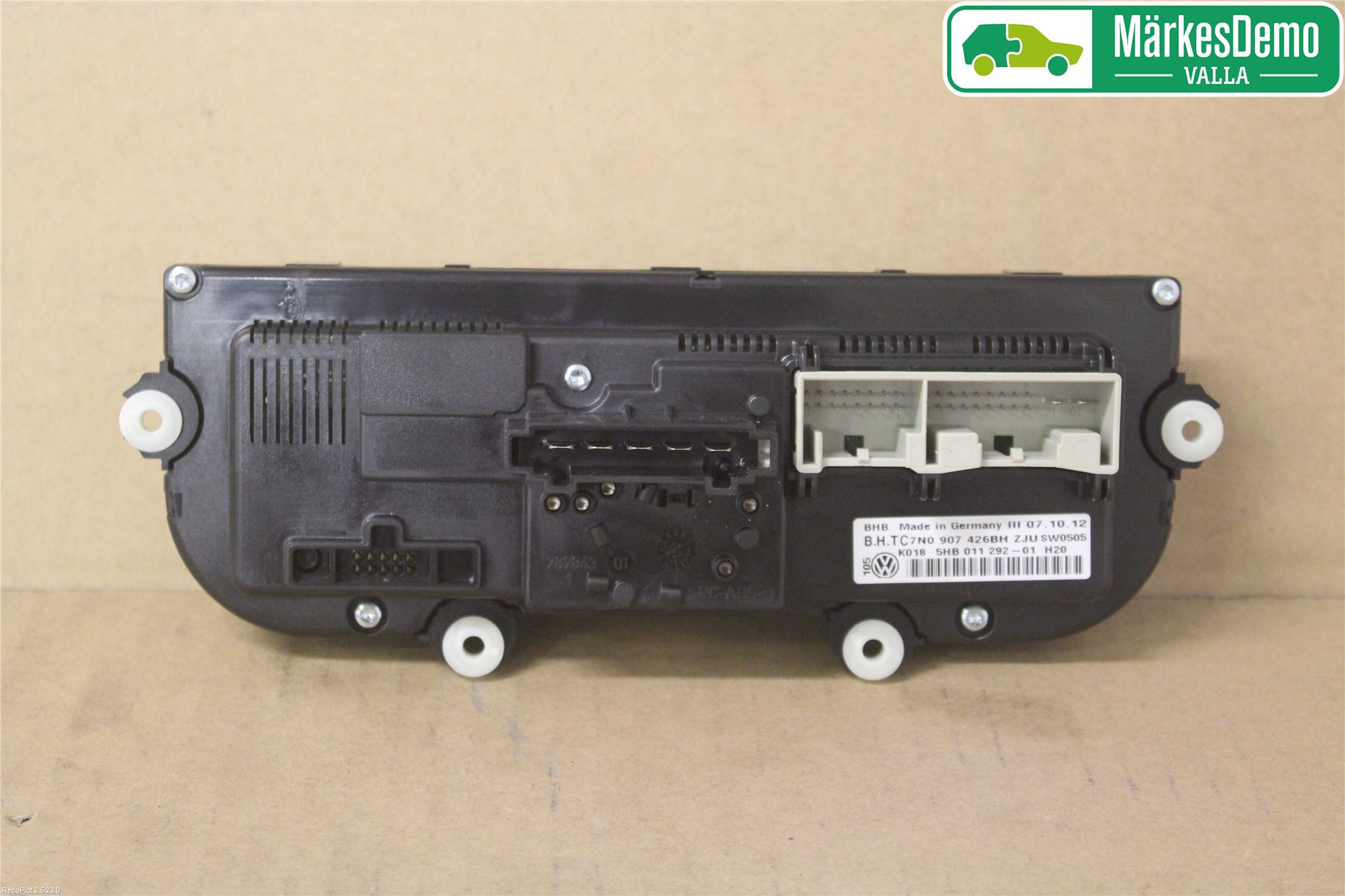 Volkswagen VW GOLF VI 09-13 Varmeapparat Panel(Regulering)