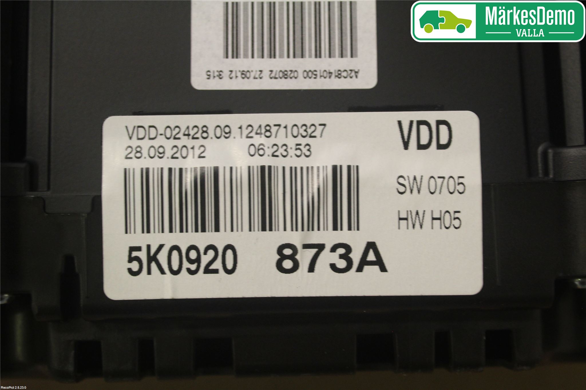 Volkswagen VW GOLF VI 09-13 Instr Kombinert