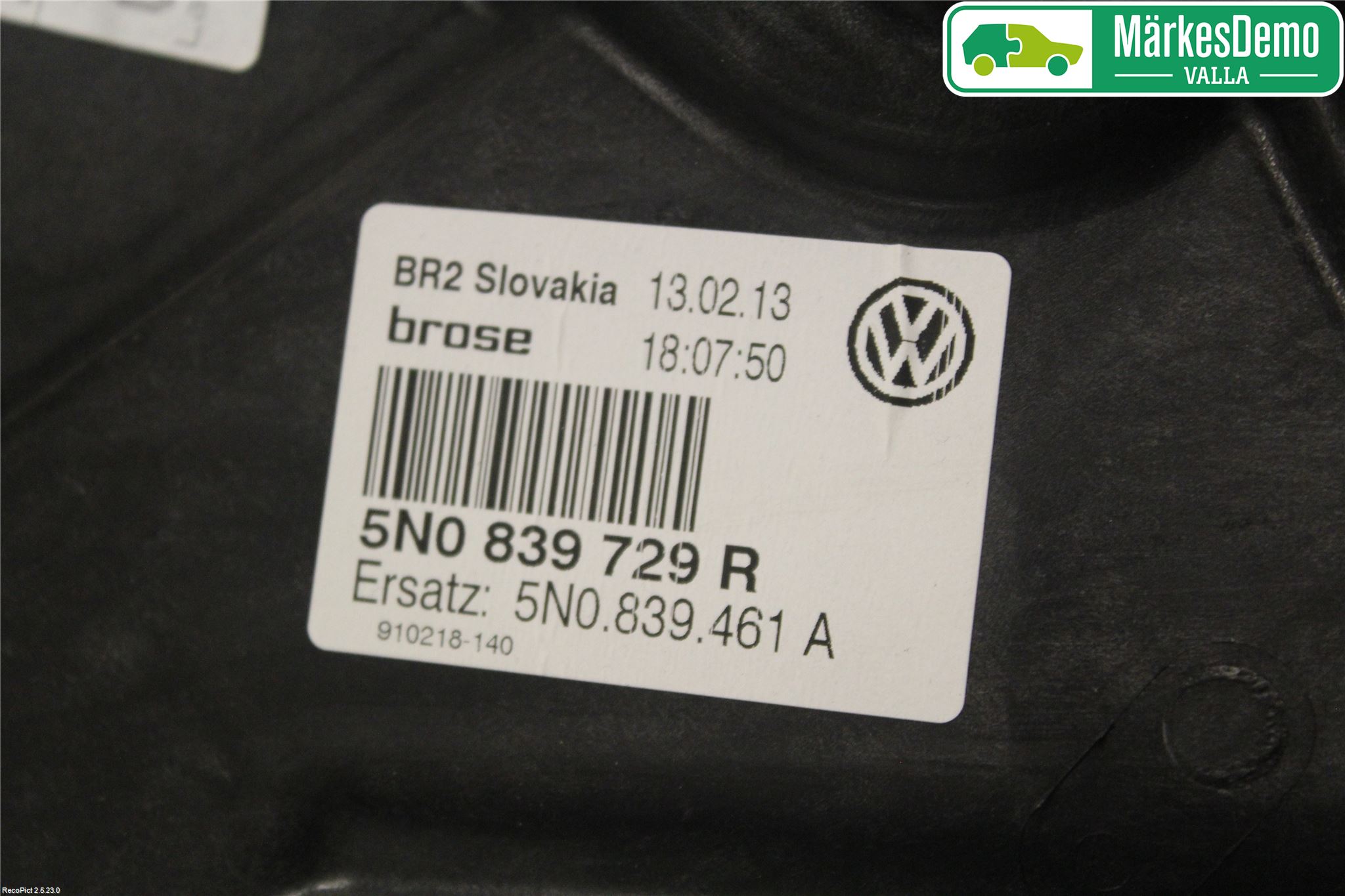 Volkswagen VW TIGUAN 07-16 Vindusheis El Komp