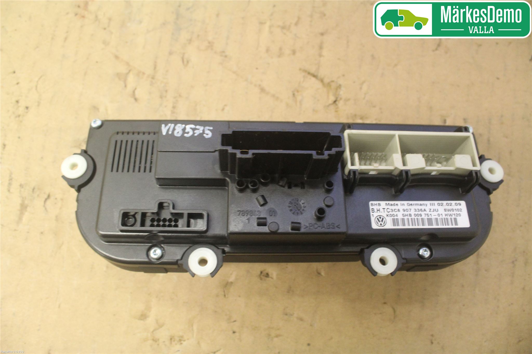 Volkswagen VW GOLF PLUS/CROSS GOLF 04-14 Varmeapparat Panel(Regulering)