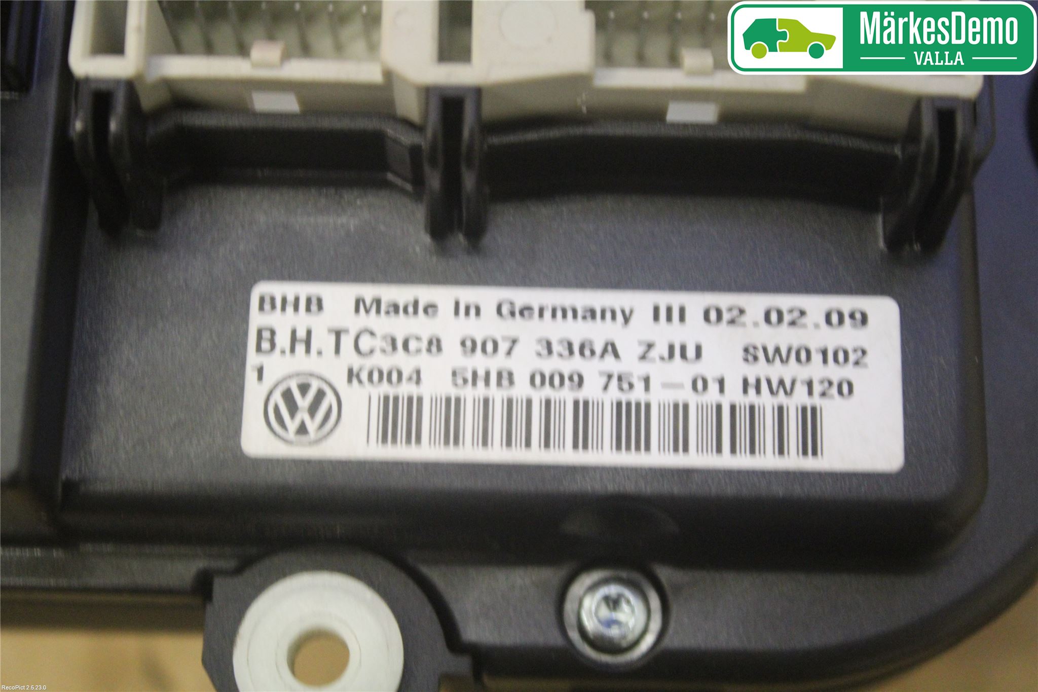 Volkswagen VW GOLF PLUS/CROSS GOLF 04-14 Varmeapparat Panel(Regulering)