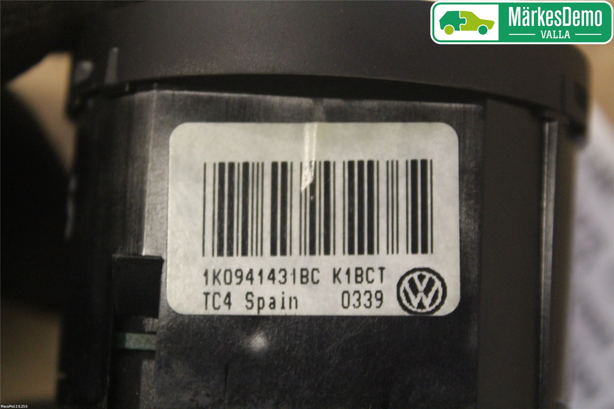 Volkswagen VW GOLF PLUS/CROSS GOLF 04-14 Bryter Hovedlys