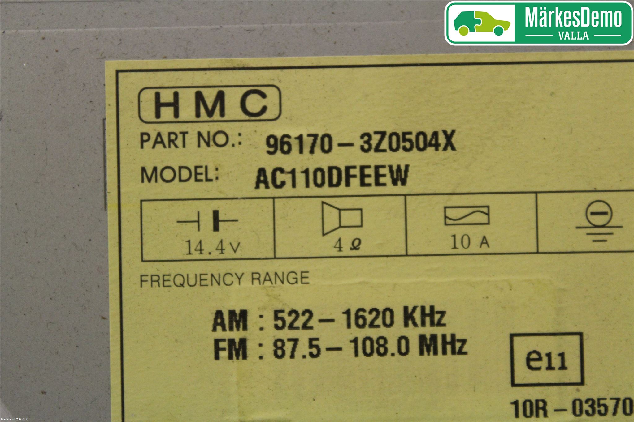 Hyundai i40 08-15 Stereo Radio Med Cd