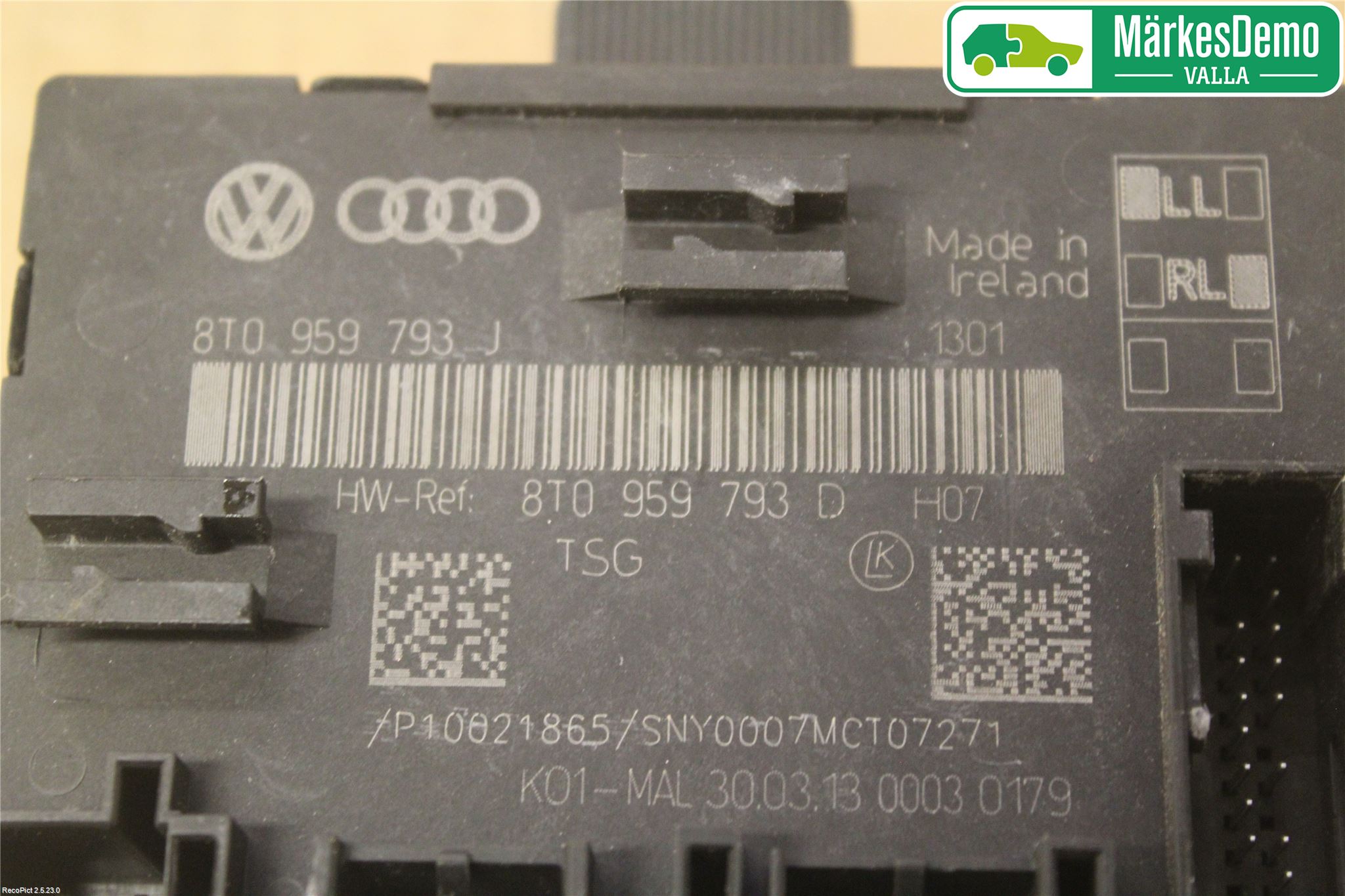 Audi A5 07-16 Styreenhet Dør