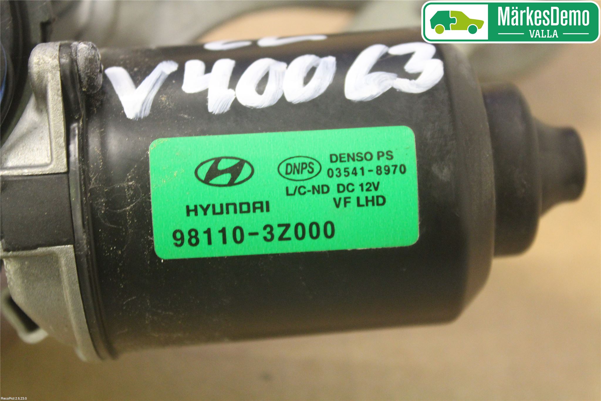 Hyundai i40 08-15 Viskeroverføring Frontrute