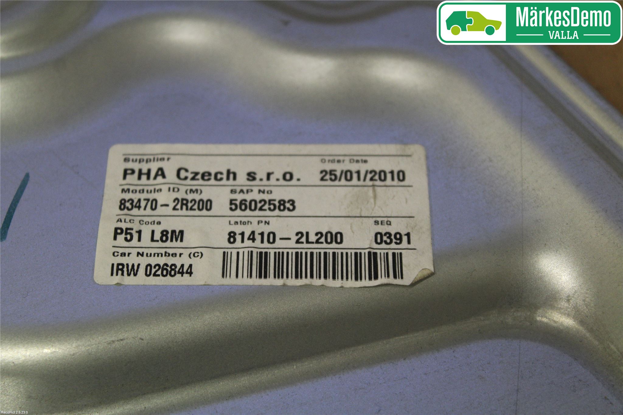 Hyundai i30 FD 07-12 Vindusheis