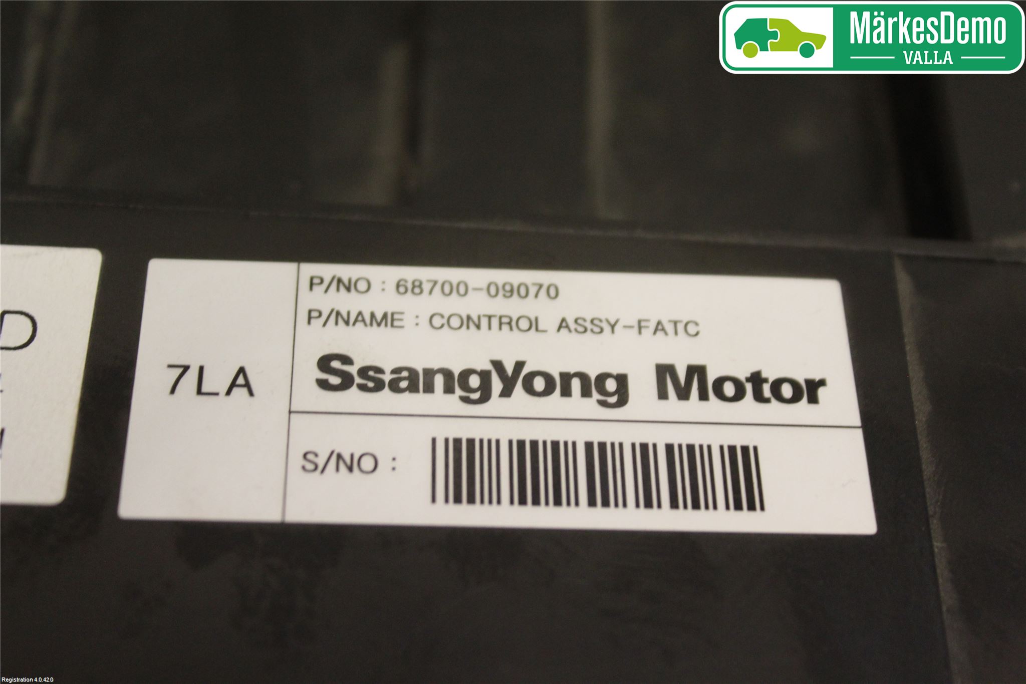 SsangYong SSANG YONG ACTYON/SPORT 06-17 Varme Ac Betjening-Display
