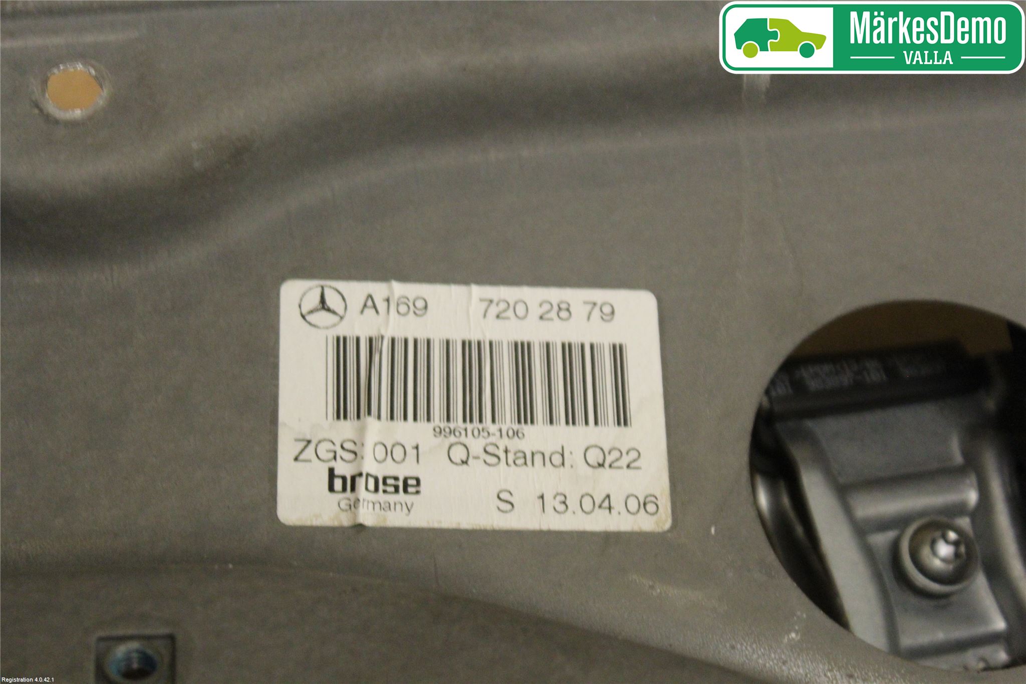 Mercedes-Benz MB A-KLASS (W169) 04-12 Vindusheis El Komp