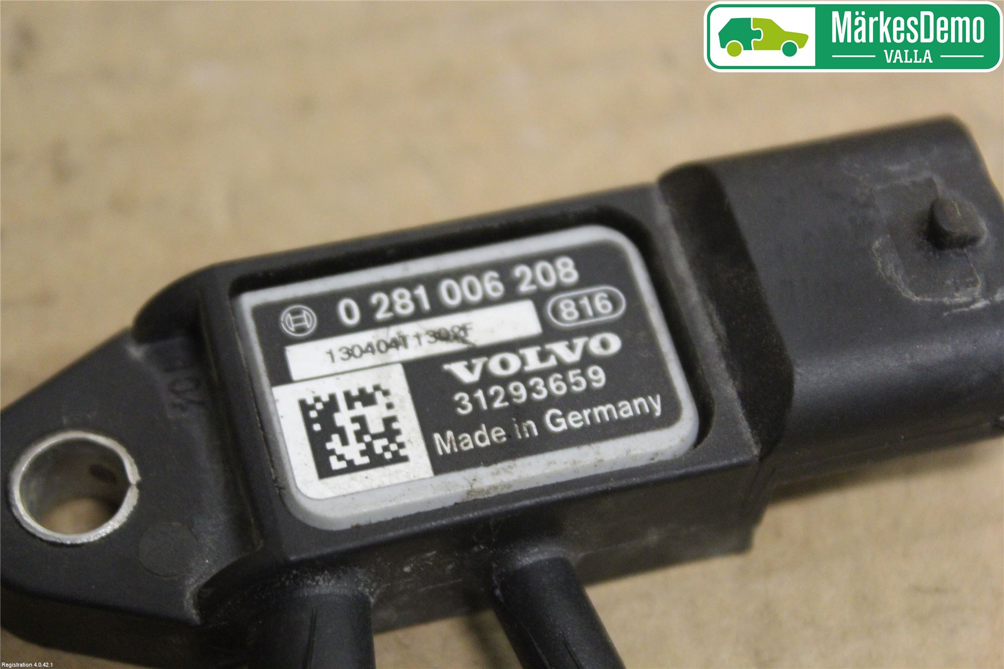Volvo V70 08-13 Sensor Temp-Trykk Avgass