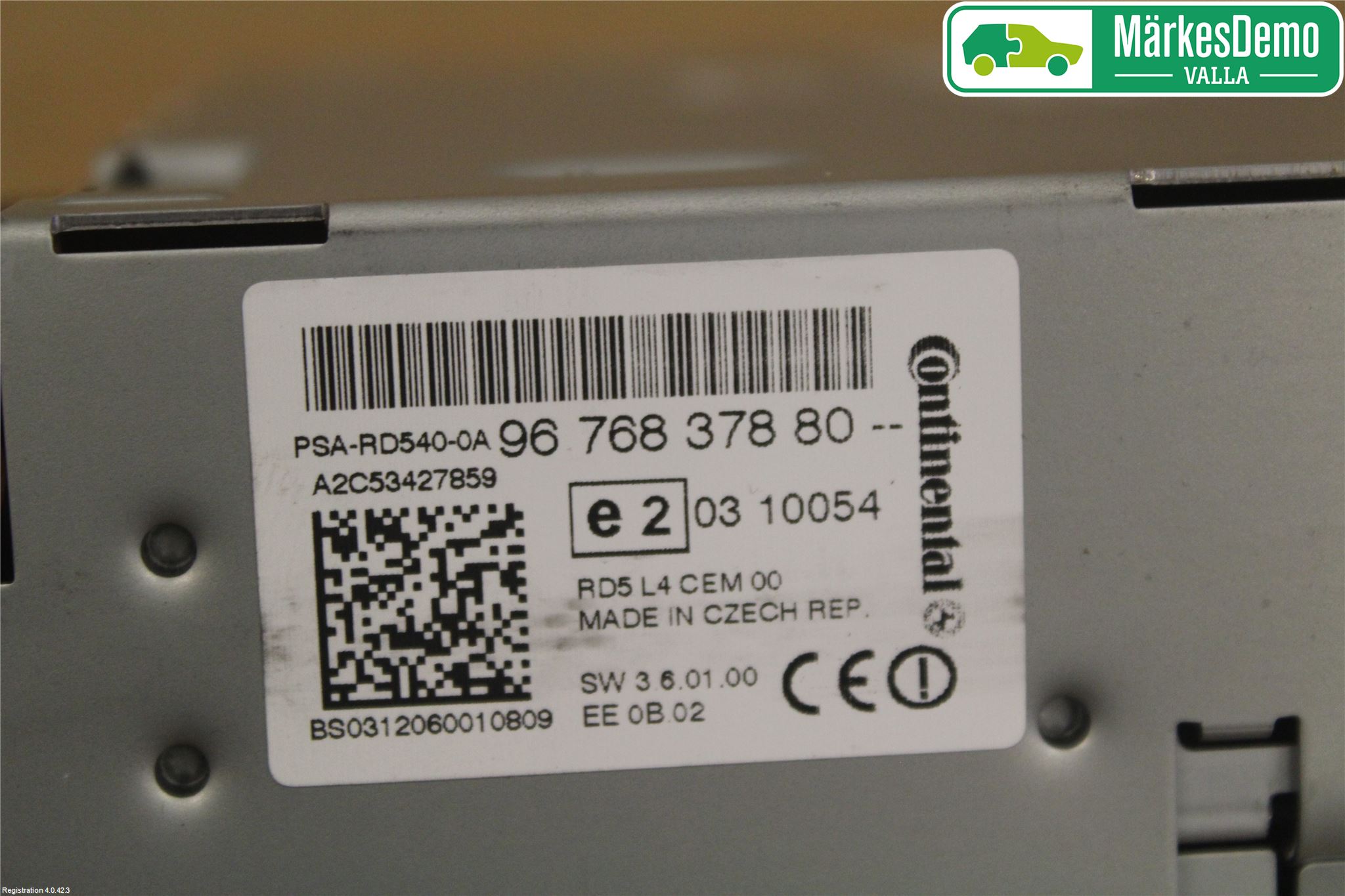 Peugeot 508 11-18 Stereo Radio Med Cd