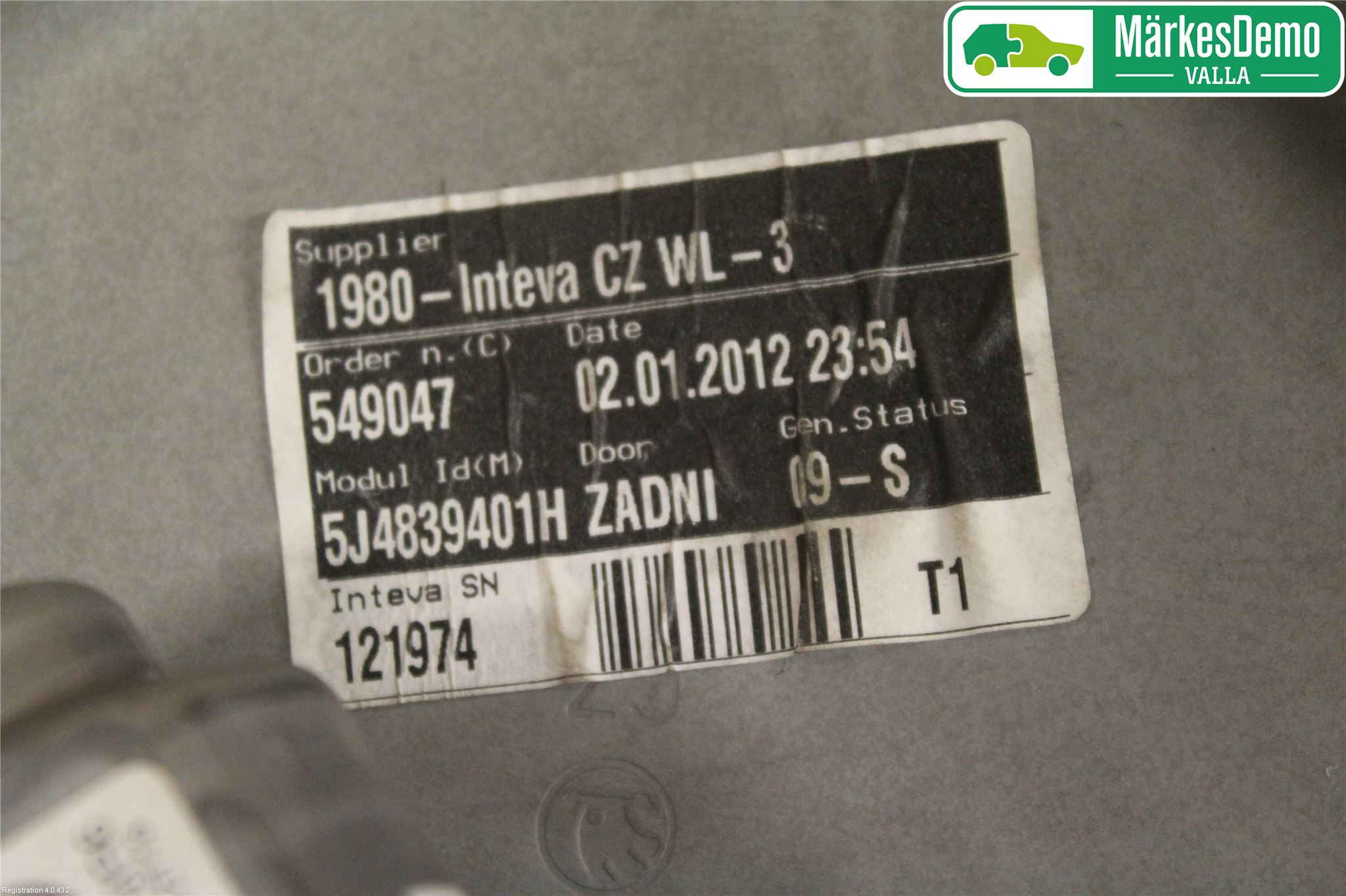 Skoda FABIA 07-14 Vindusheis El Komp