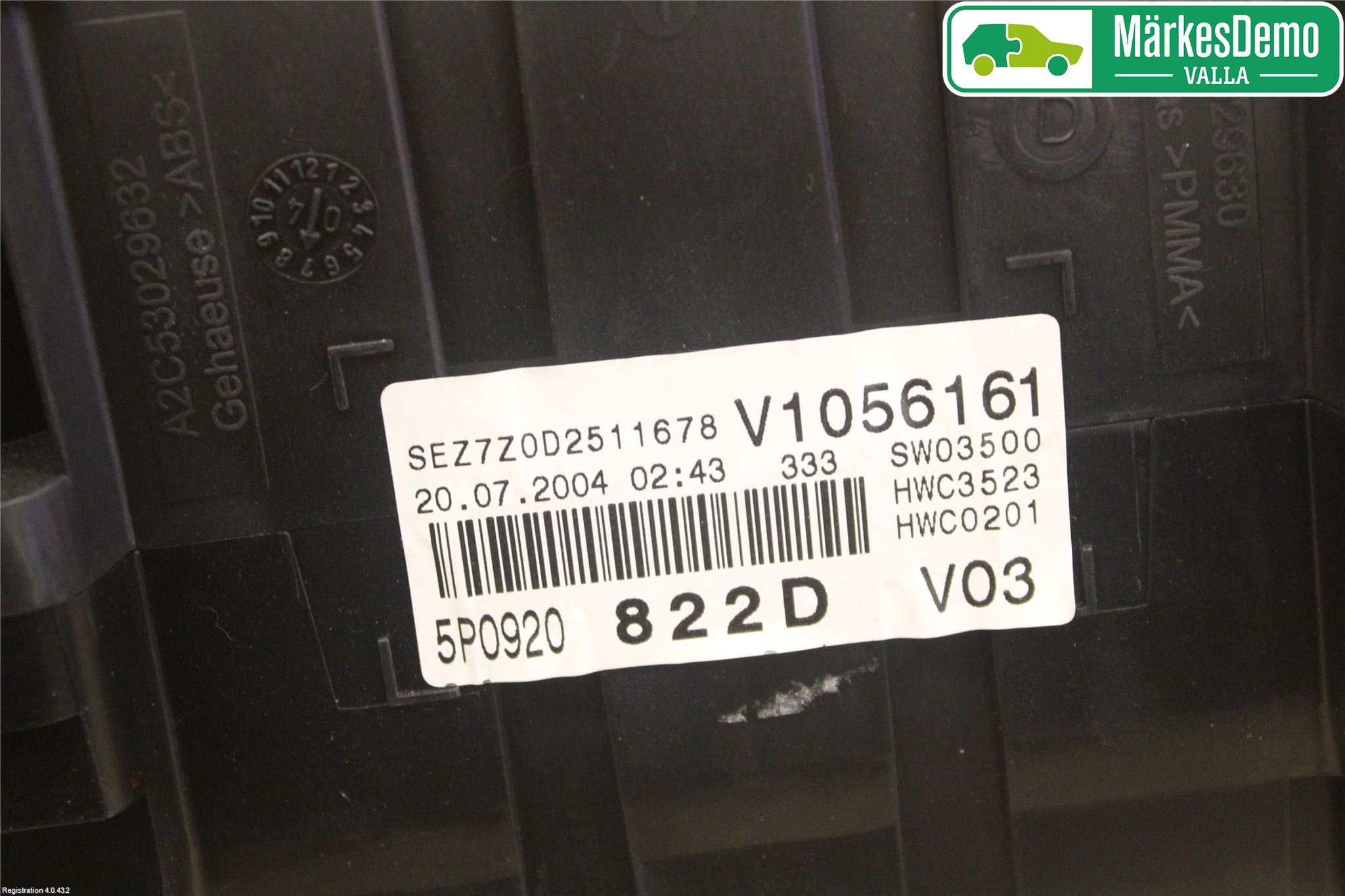Seat ALTEA Instr Kombinert
