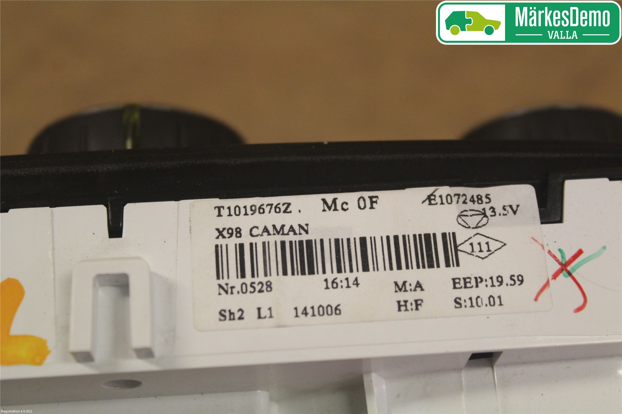 Renault CLIO IV 12-16 Varmeapparat Panel(Regulering)