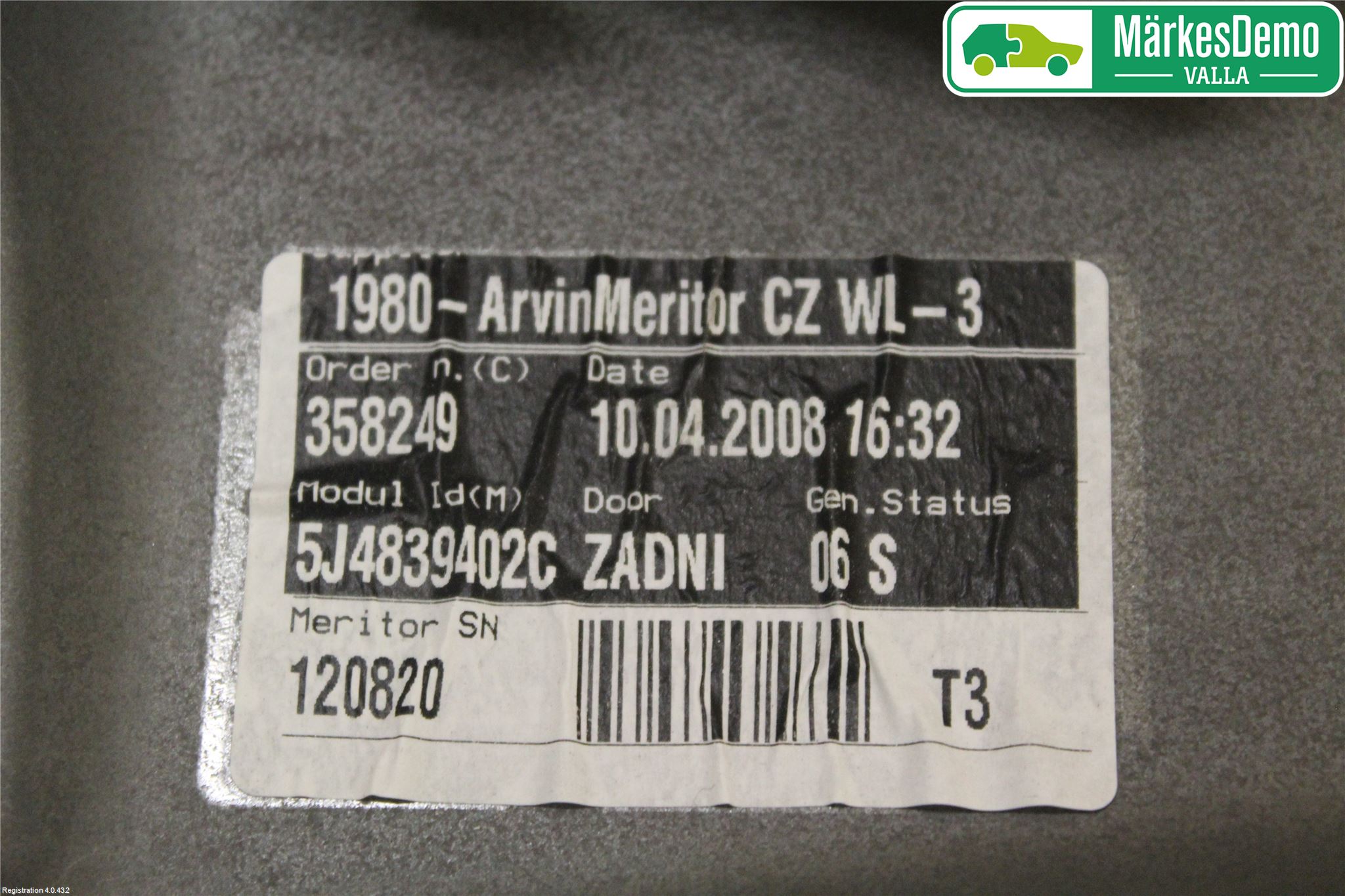 Skoda FABIA 07-14 Vindusheis El Komp