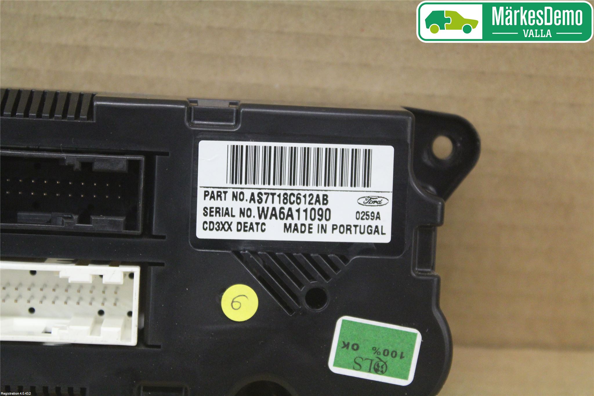 Ford MONDEO 07-15 Varmeapparat Panel(Regulering)