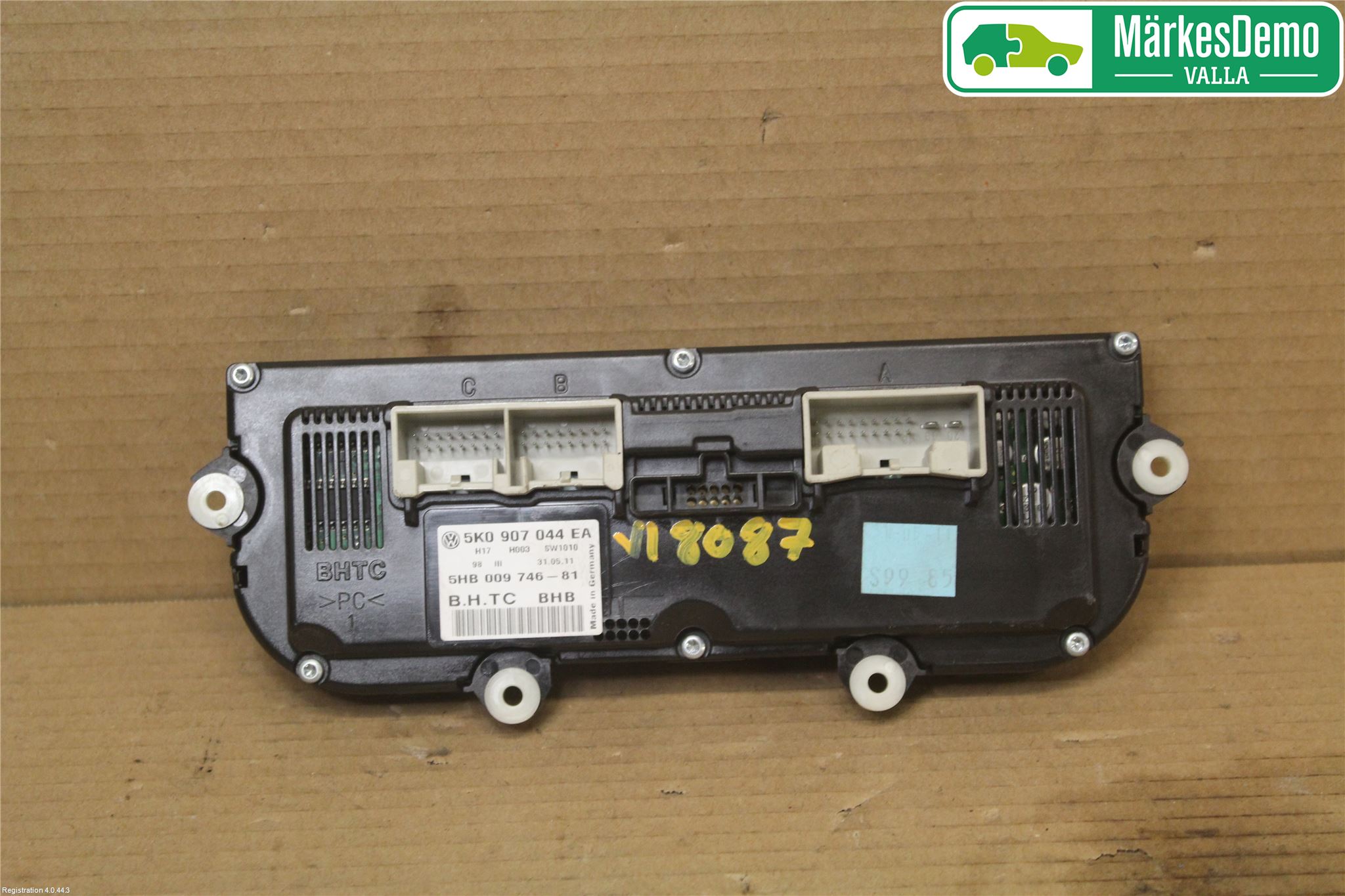 Volkswagen VW GOLF VI 09-13 Varmeapparat Panel(Regulering)