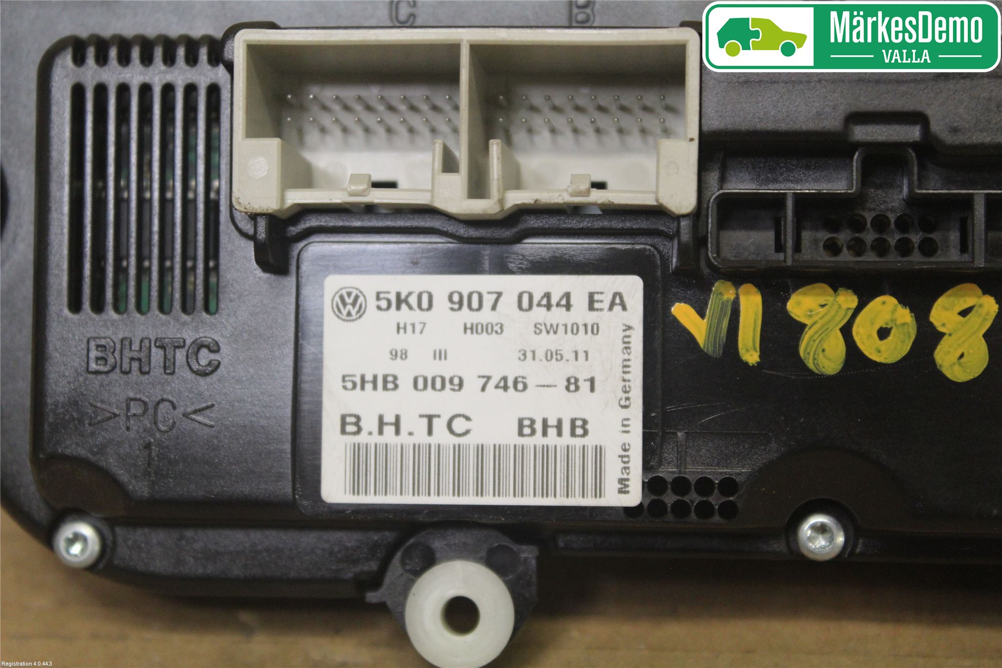 Volkswagen VW GOLF VI 09-13 Varmeapparat Panel(Regulering)