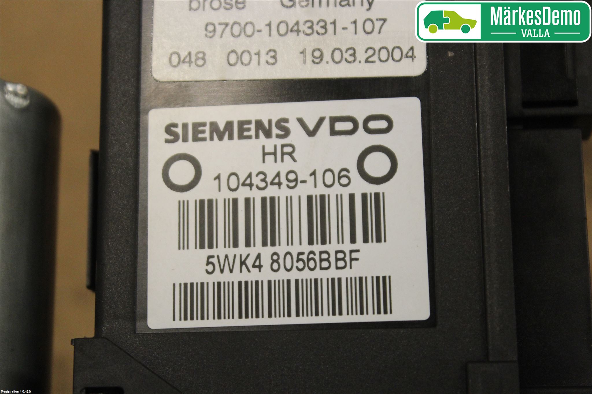 Audi A2 Vindusheismotor
