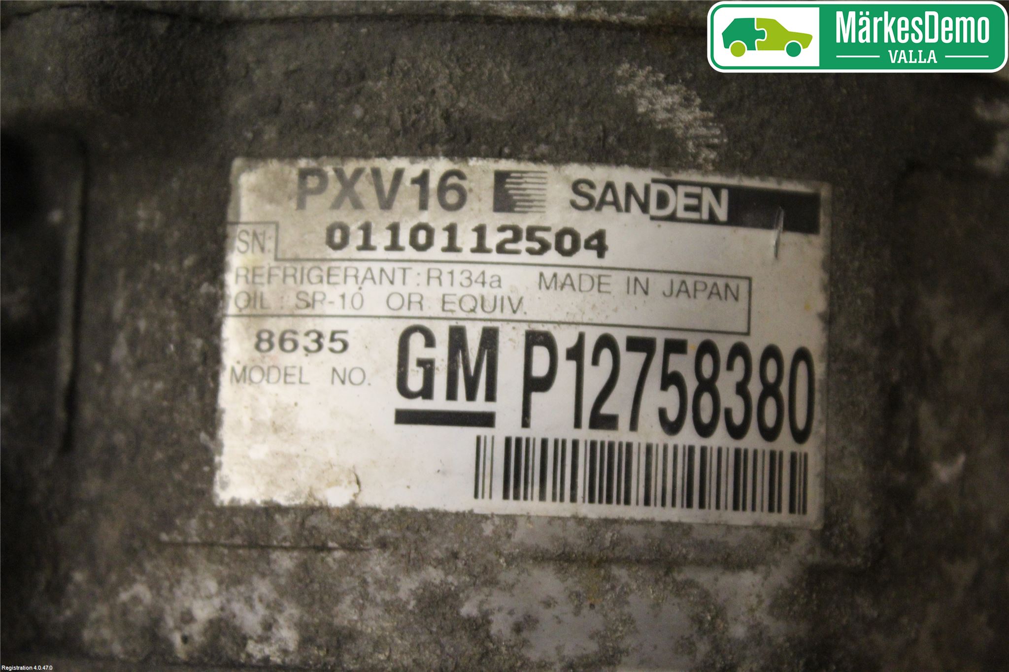 Saab 9-5     06-10 Varme Ac Kompressor