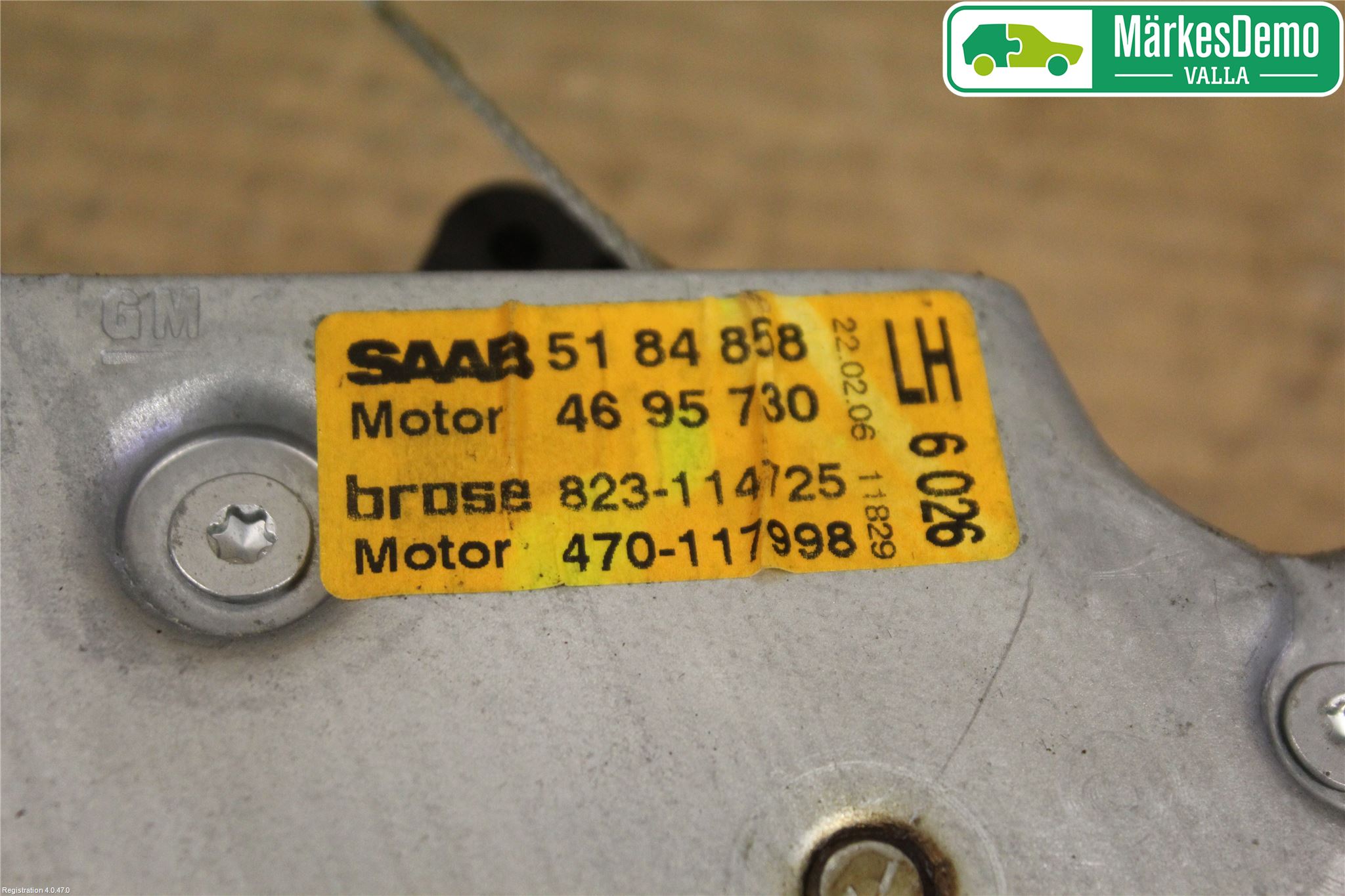 Saab 9-5     06-10 Vindusheis El Komp
