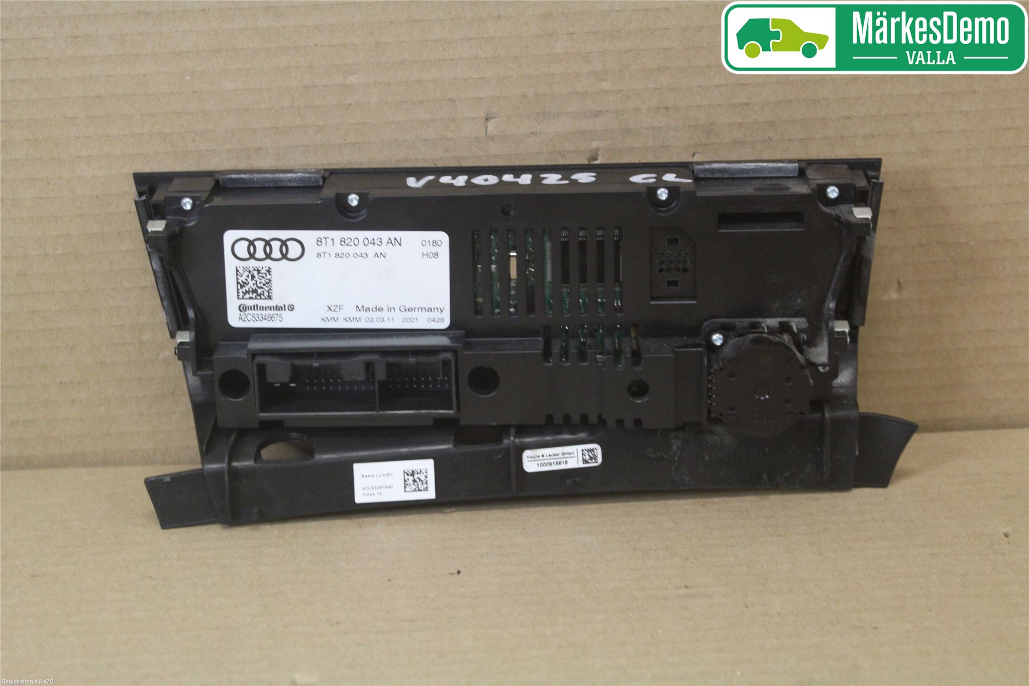 Audi Q5 09-16 Varme Ac Betjening-Display